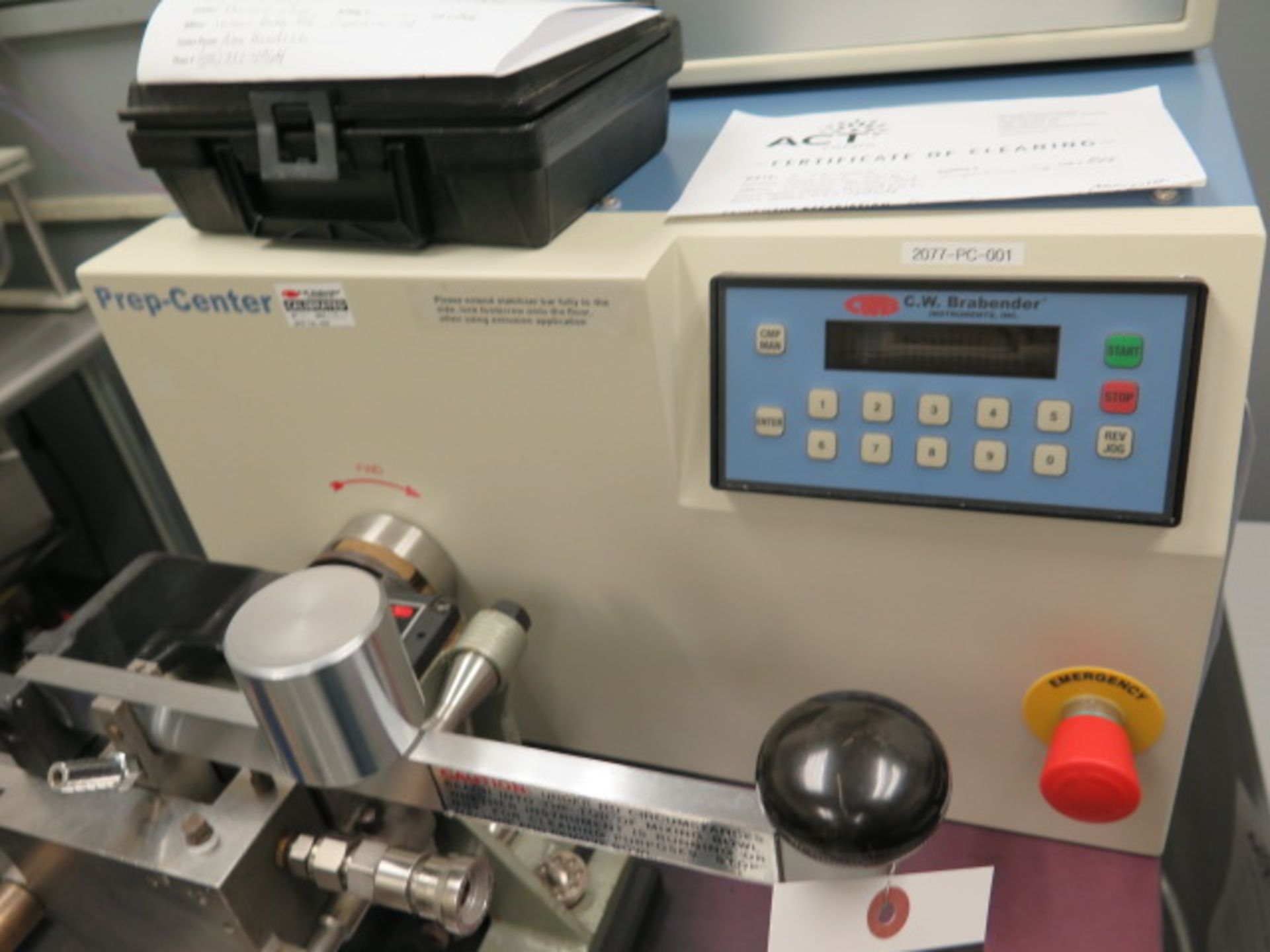 Brabender Prep-Center Type 08-13-000 Extruder s/n 765-ABB w/ R.E.O.-6/2 Measuring Head (Tests Proces - Image 9 of 10