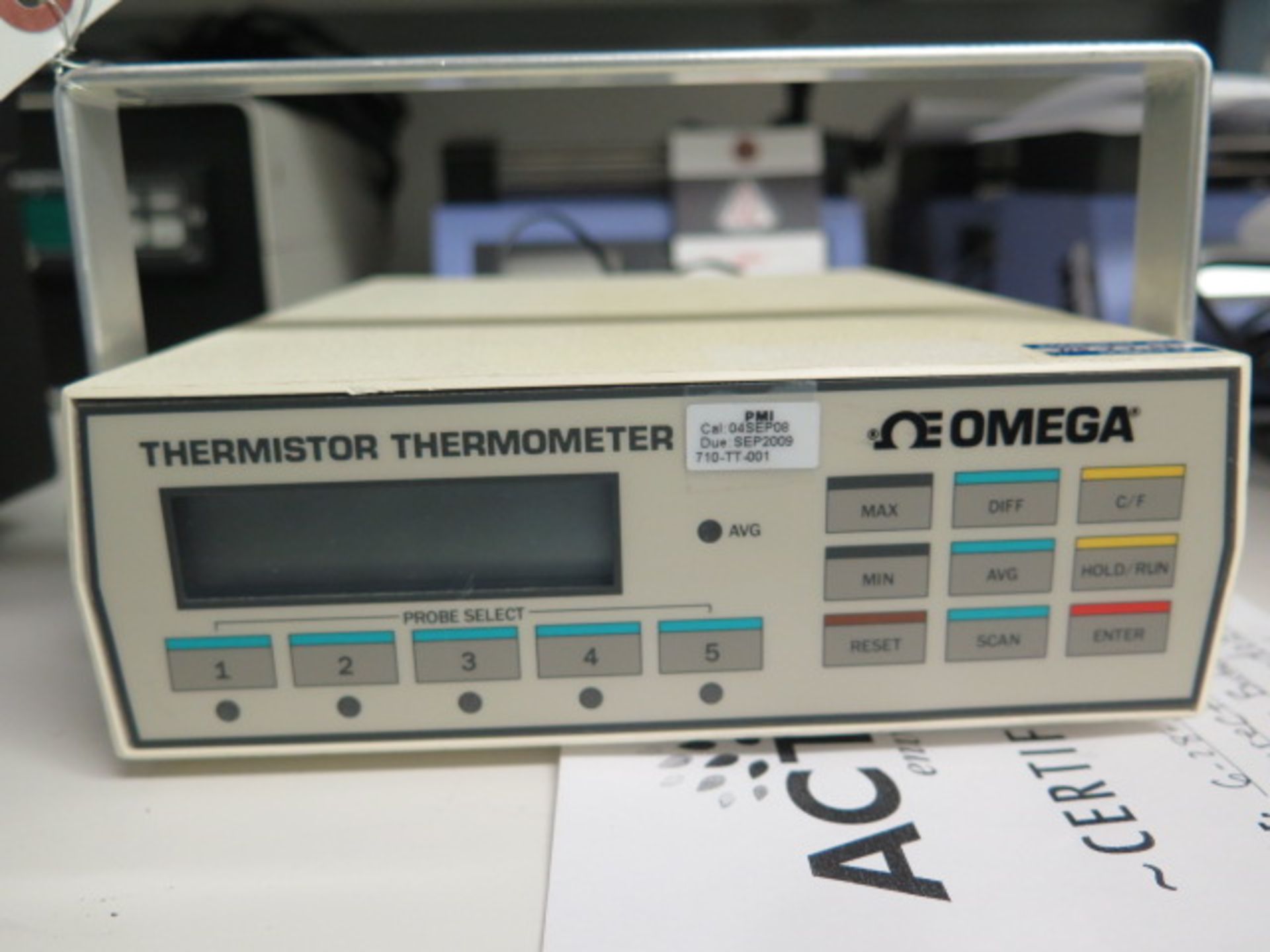 Omega "Thermistor Thermometer" Digital Thermometer (SOLD AS-IS - NO WARRANTY) - Image 4 of 4
