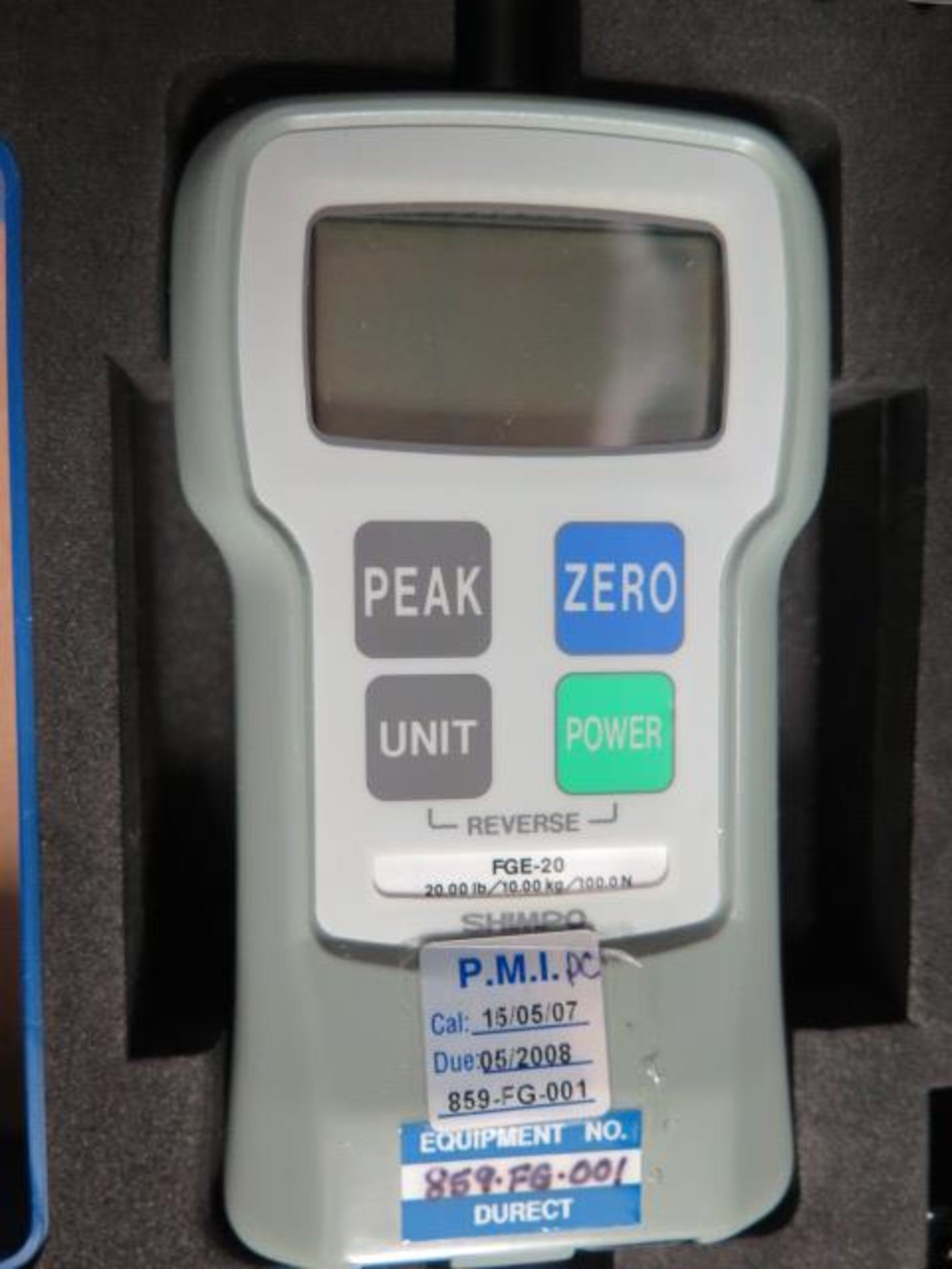 Shimpo PGE20 Digital Force Gage and Alltech Digital Flow Check HR Gage (SOLD AS-IS - NO WARRANTY) - Image 3 of 6