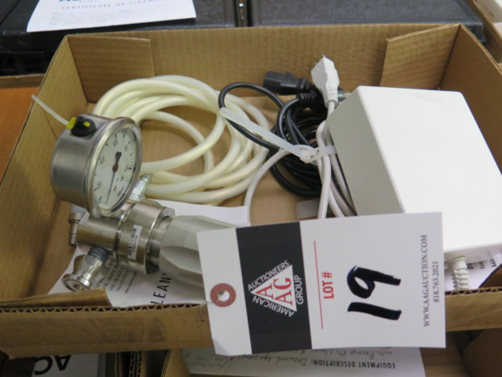 Fiberoptic Cable, Power Supply and Gas Valve (SOLD AS-IS - NO WARRANTY)