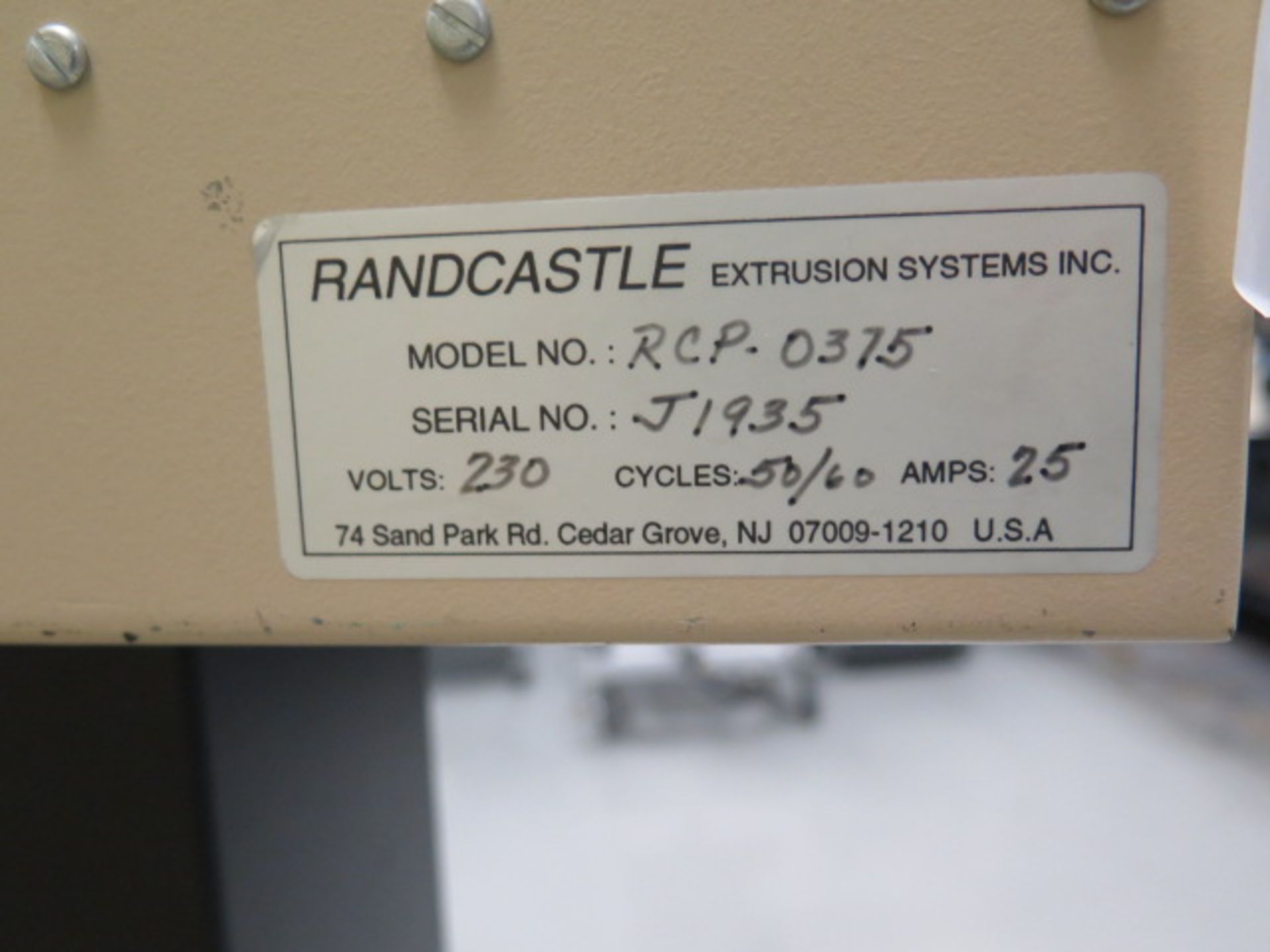 Randcastle 2010 Extruder w/ Randcastle Controls (SOLD AS-IS - NO WARRANTY) - Image 13 of 13