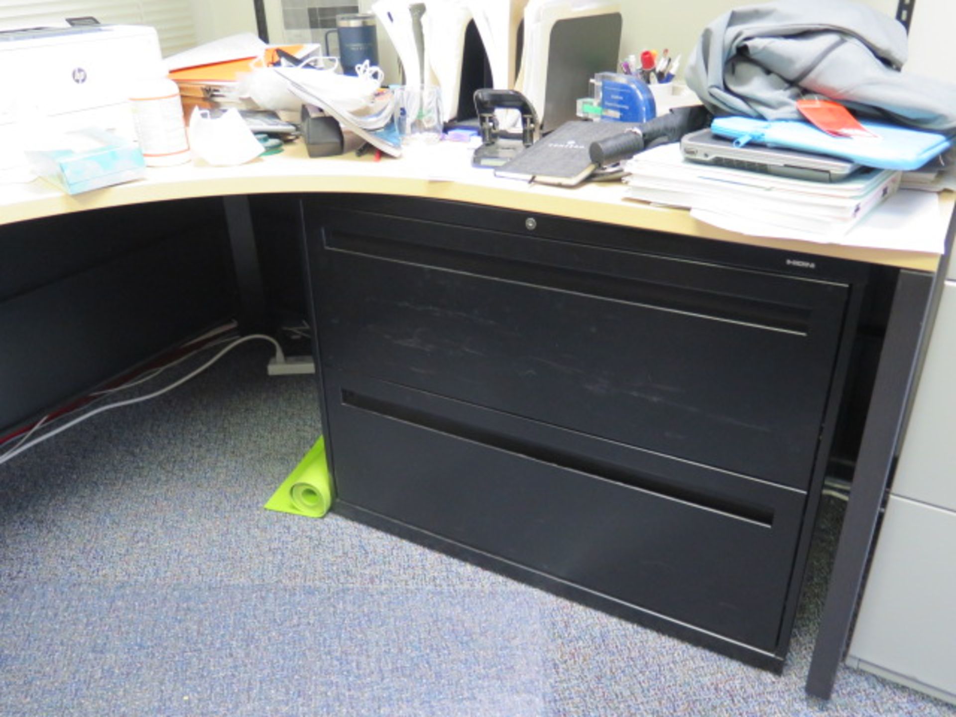 Desk, File Cabinet and (2) Bookshelves (SOLD AS-IS - NO WARRANTY) - Image 3 of 7