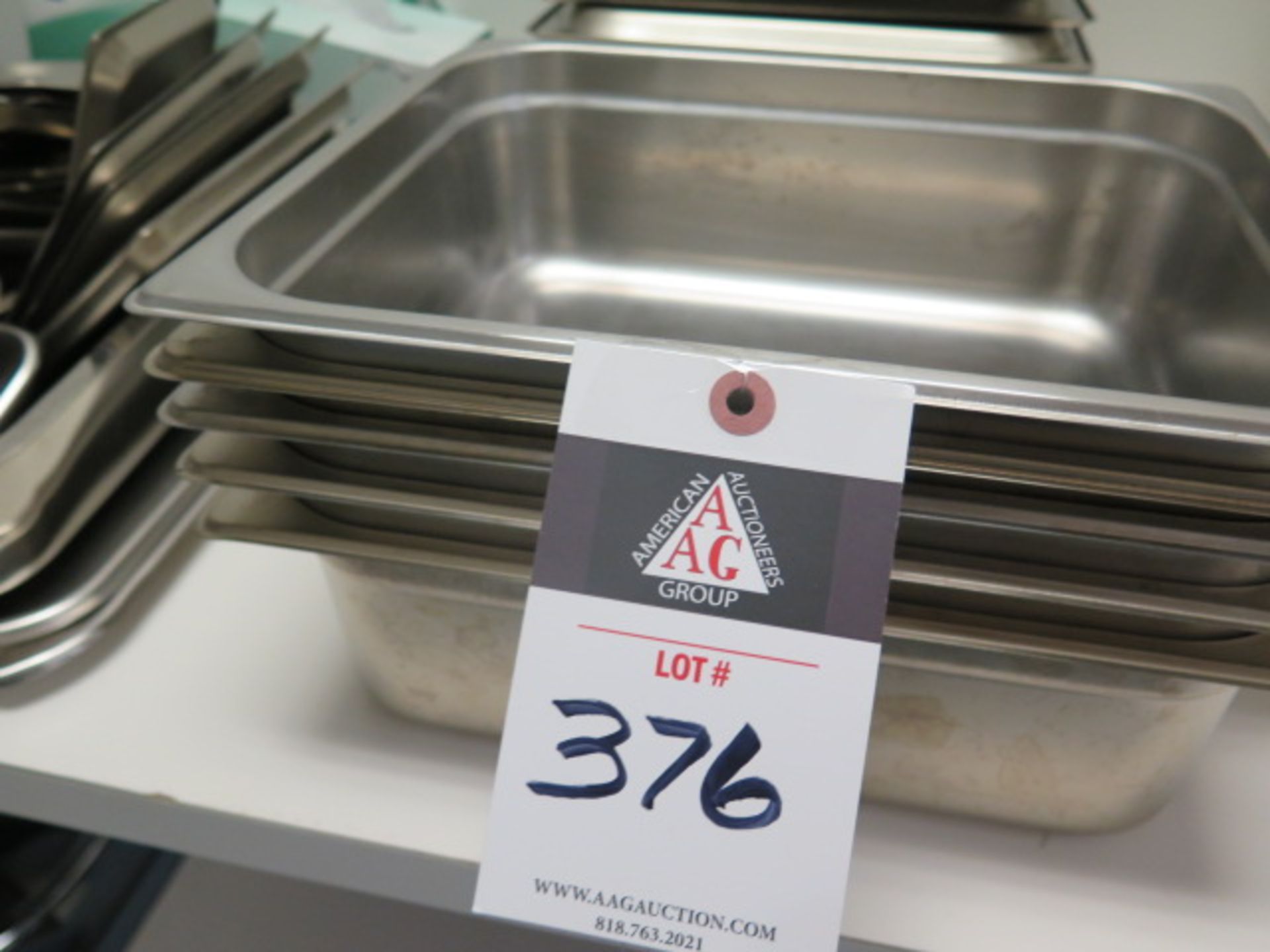 Stainless Steel Trays and Lids (SOLD AS-IS - NO WARRANTY)