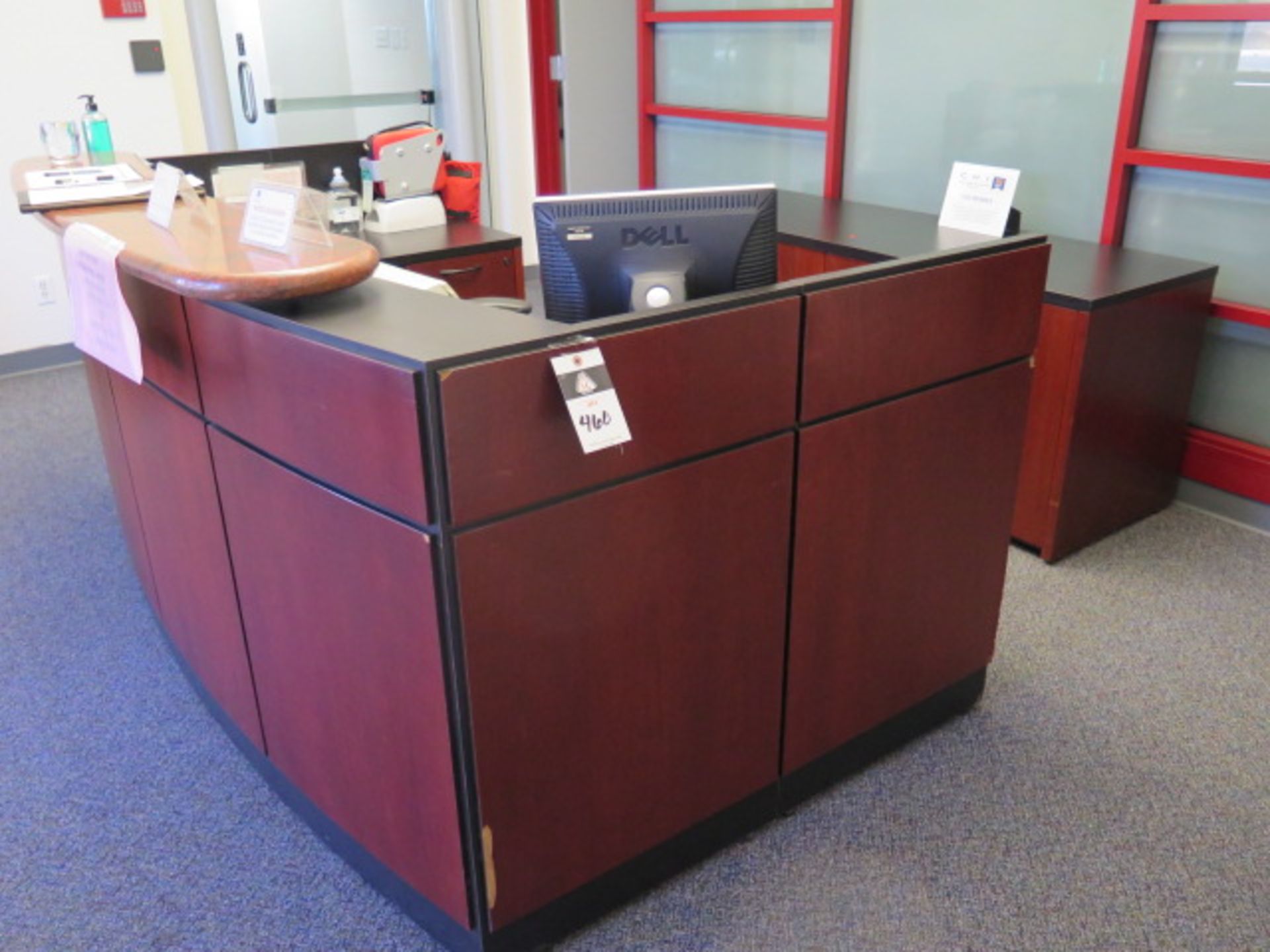 Reception Desk, Credenza and (2) Chairs (SOLD AS-IS - NO WARRANTY) - Image 2 of 10