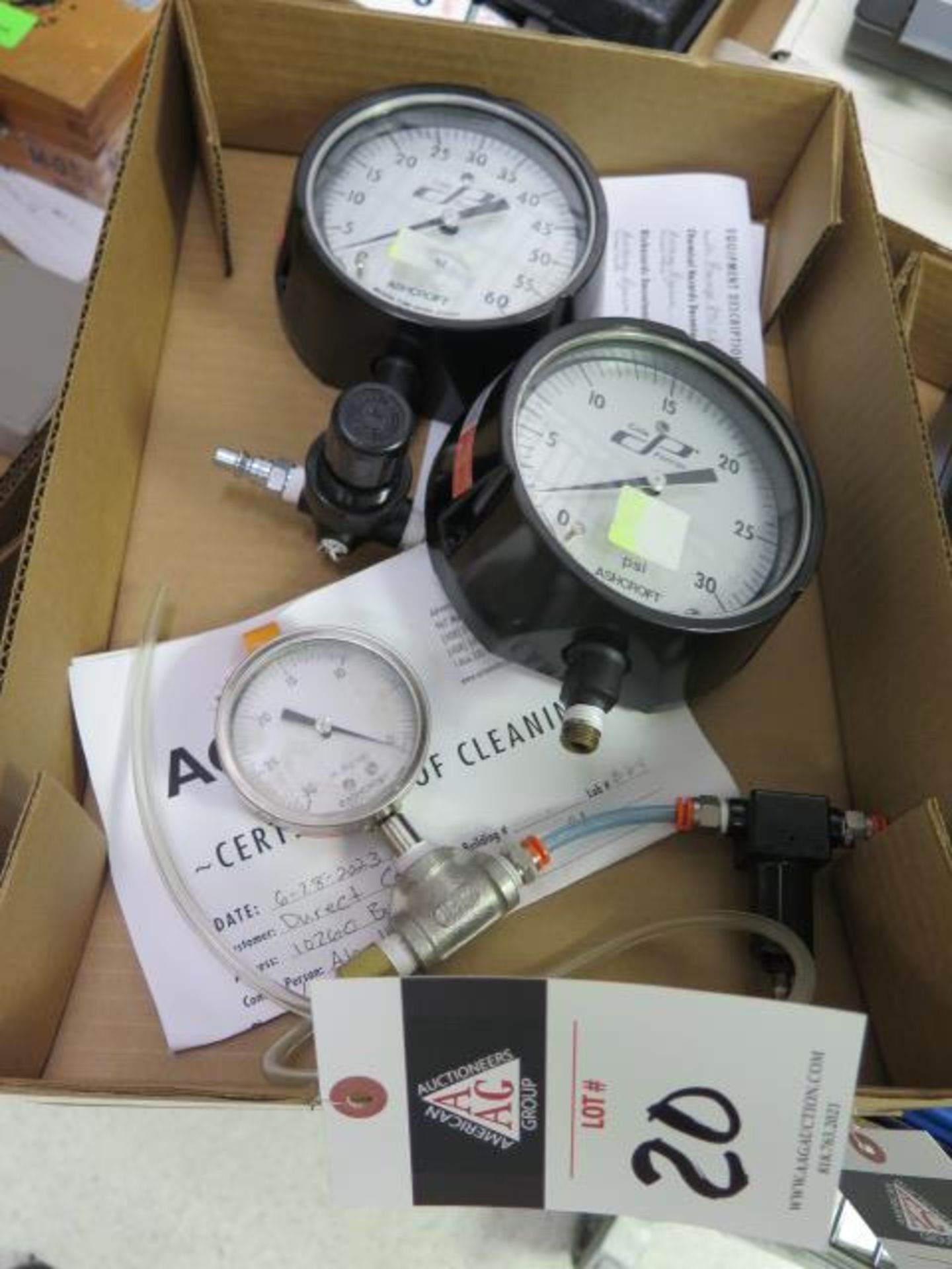 Pressure Gages (SOLD AS-IS - NO WARRANTY)