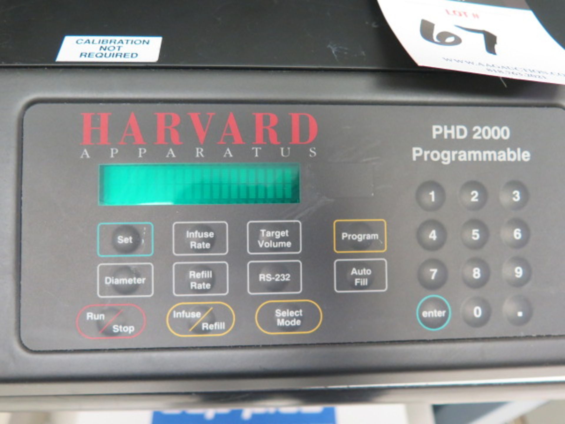 Harvard mdl. PHD2000 Programmable Syringe Pump w/ (2) Pump Stations (SOLD AS-IS - NO WARRANTY) - Image 7 of 8