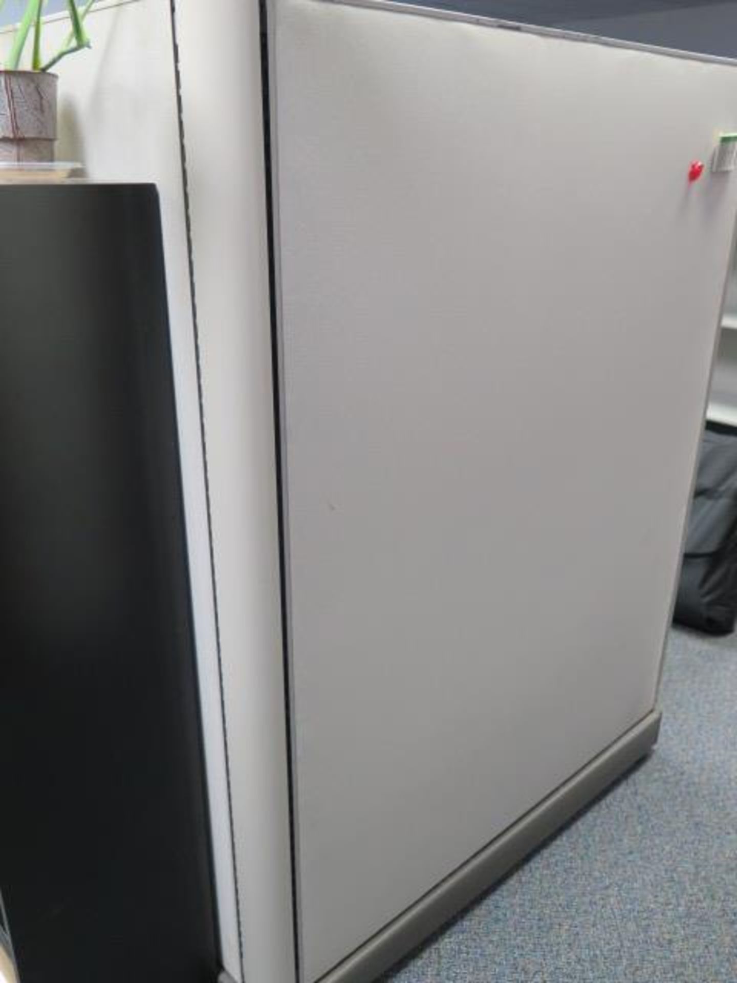 Partitioned Office Cubicles (8) w/ Desks and File Cabinets (SOLD AS-IS - NO WARRANTY) - Image 10 of 10