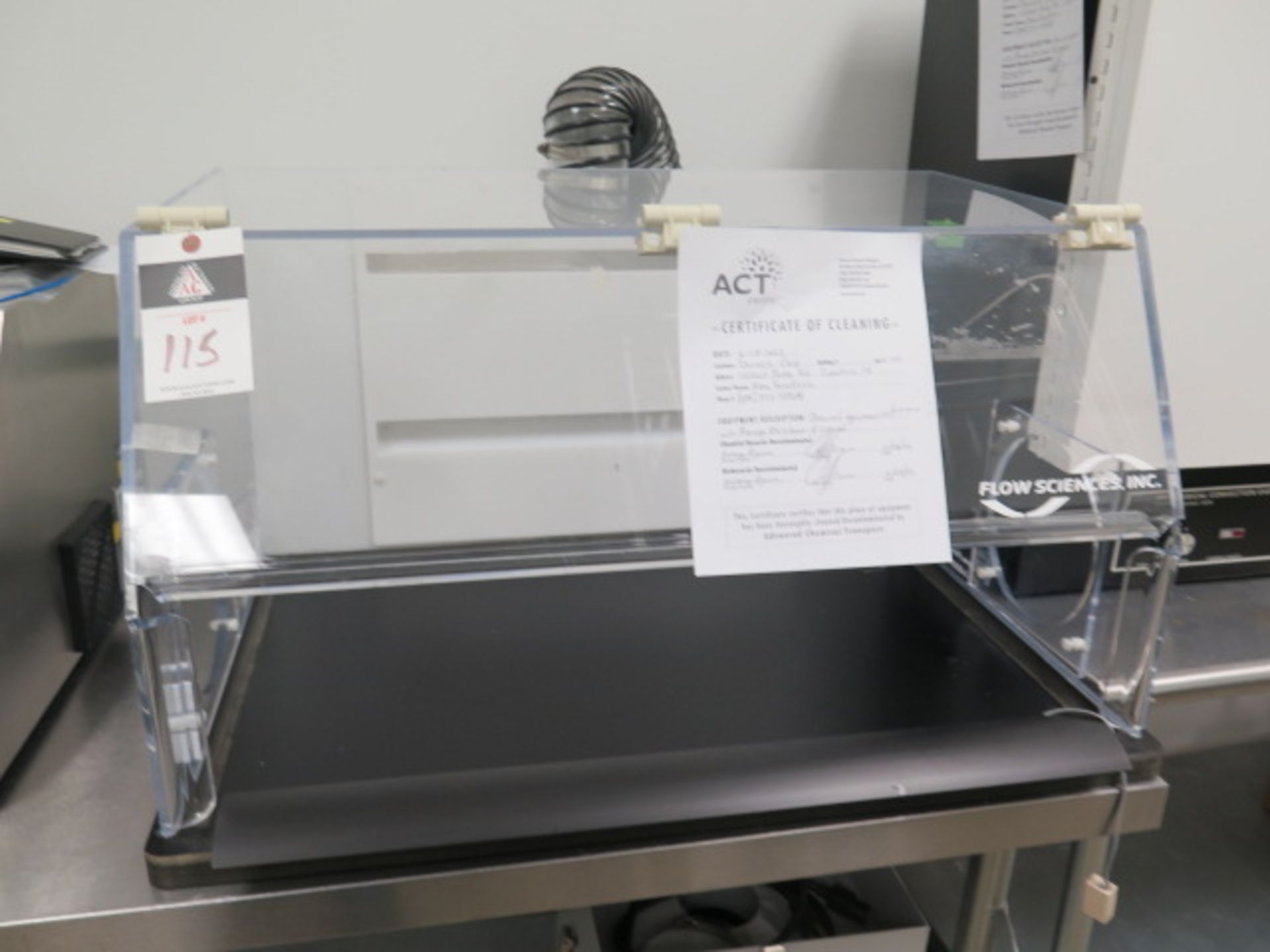 Flow Sciences mdl. F2015BKDVA 3’ Base Table-Top Flow Hood w/ Blower Unit (SOLD AS-IS - NO WARRANTY) - Image 2 of 9