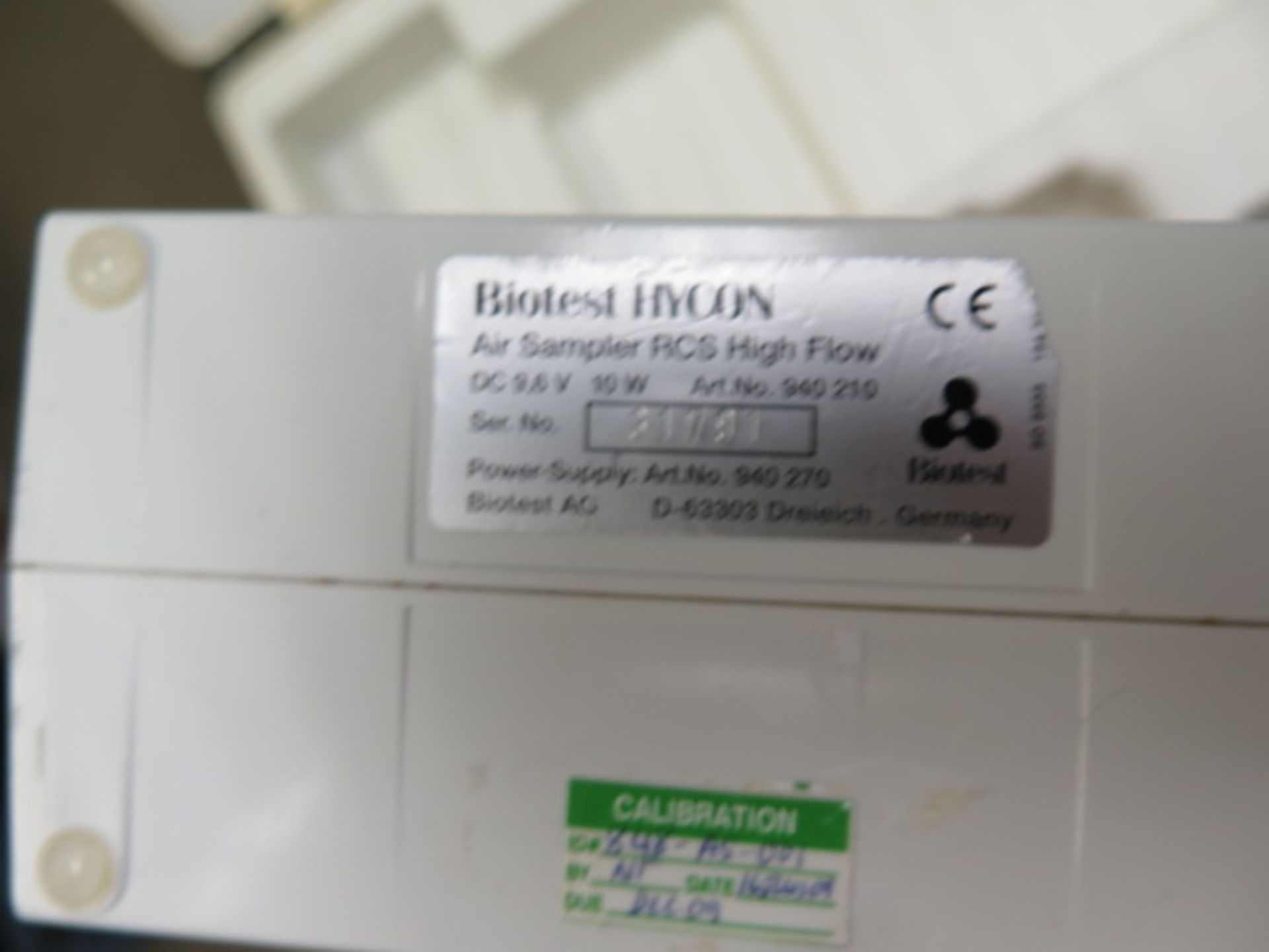 Biotest Hycon RCS High Flow Air Sampler (SOLD AS-IS - NO WARRANTY) - Image 7 of 8