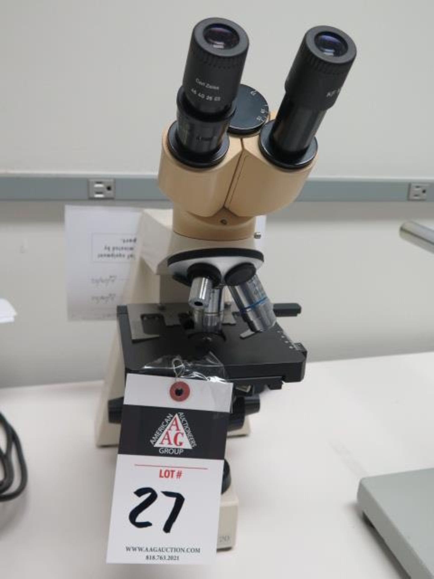 Zeiss “Standard 20” Stereo Microscope w/ 3-Objectives and Light Source (SOLD AS-IS - NO WARRANTY)