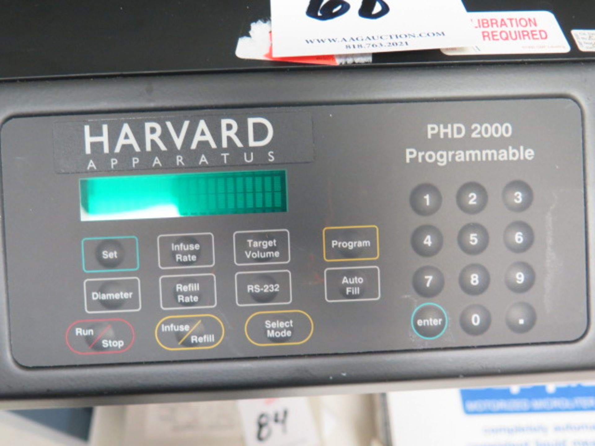 Harvard mdl. PHD2000 Programmable Syringe Pump w/ Pump Station (SOLD AS-IS - NO WARRANTY) - Image 6 of 7