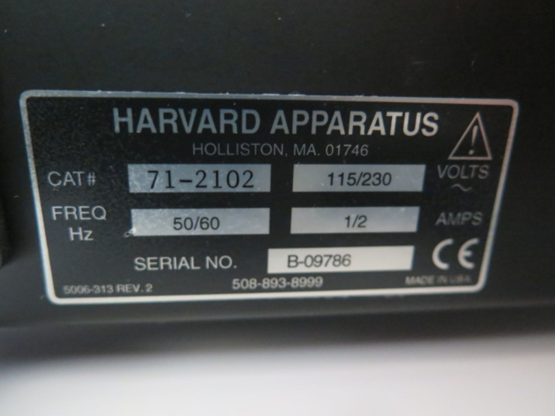 Harvard mdl. PHD2000 Programmable Syringe Pump w/ Pump Station (SOLD AS-IS - NO WARRANTY) - Image 7 of 7