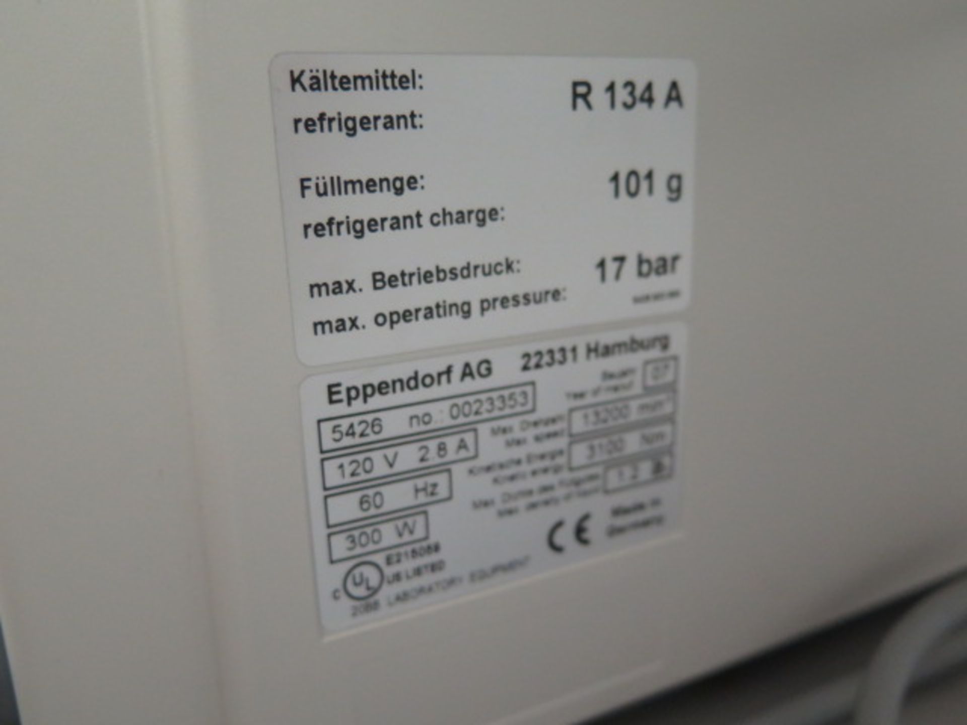 Eppendorf mdl. 5415R Refrigerated Centrifuge s/n 0023353 (SOLD AS-IS - NO WARRANTY) - Image 7 of 7