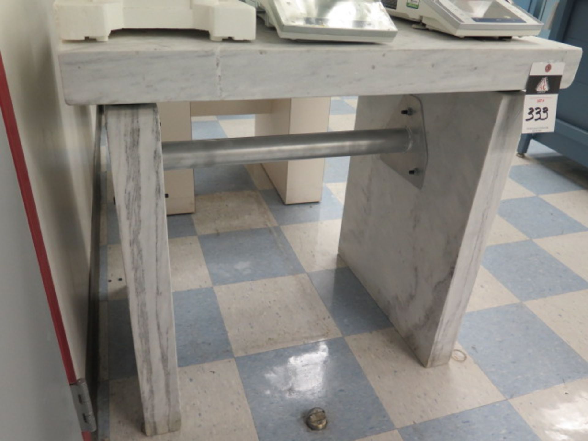 24" x 35" x 3" Granite Balance Scale Table w/ Granite Legs (SOLD AS-IS - NO WARRANTY) - Image 3 of 6