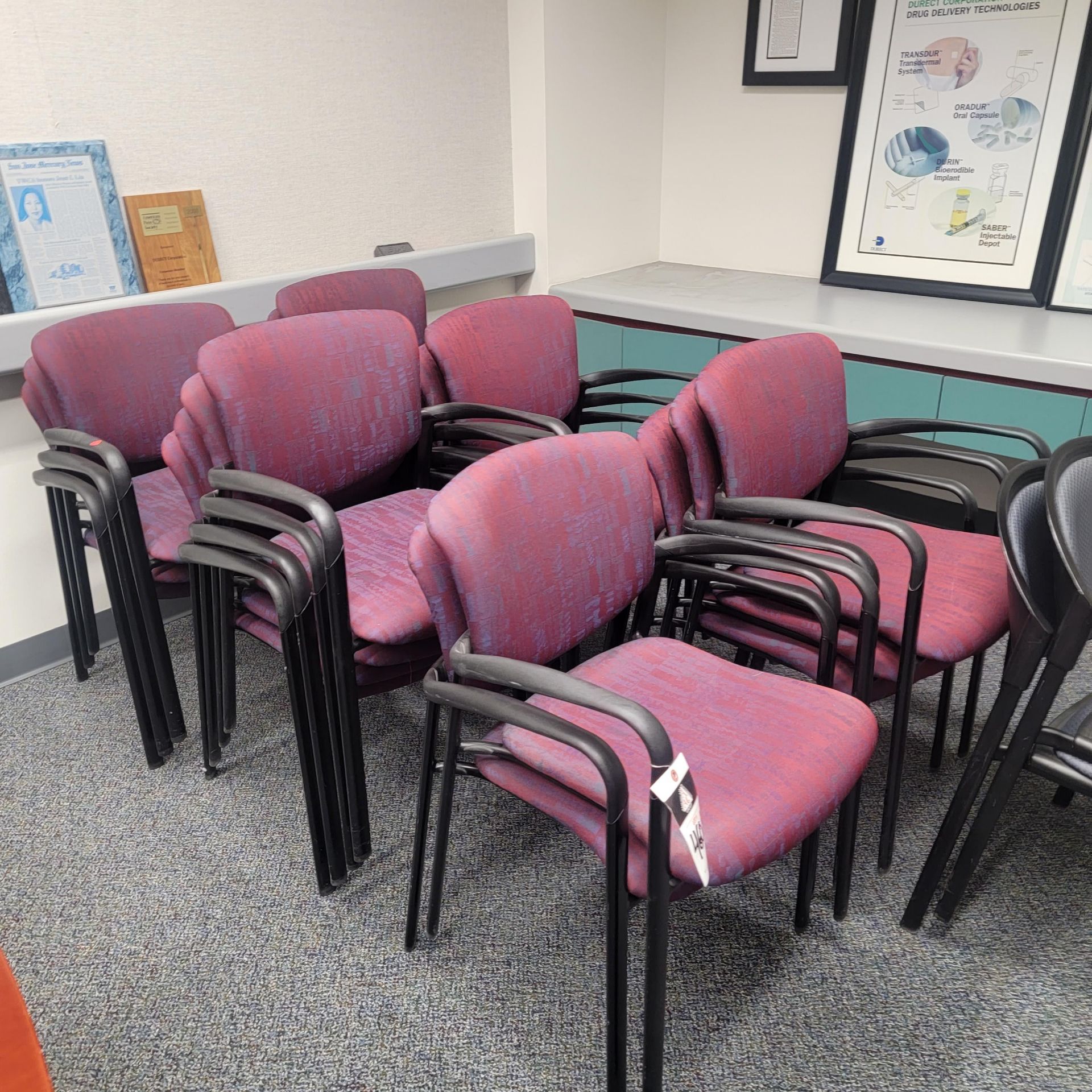 Conference Table w/Red Chairs (SOLD AS-IS - NO WARRANTY) - Image 4 of 5