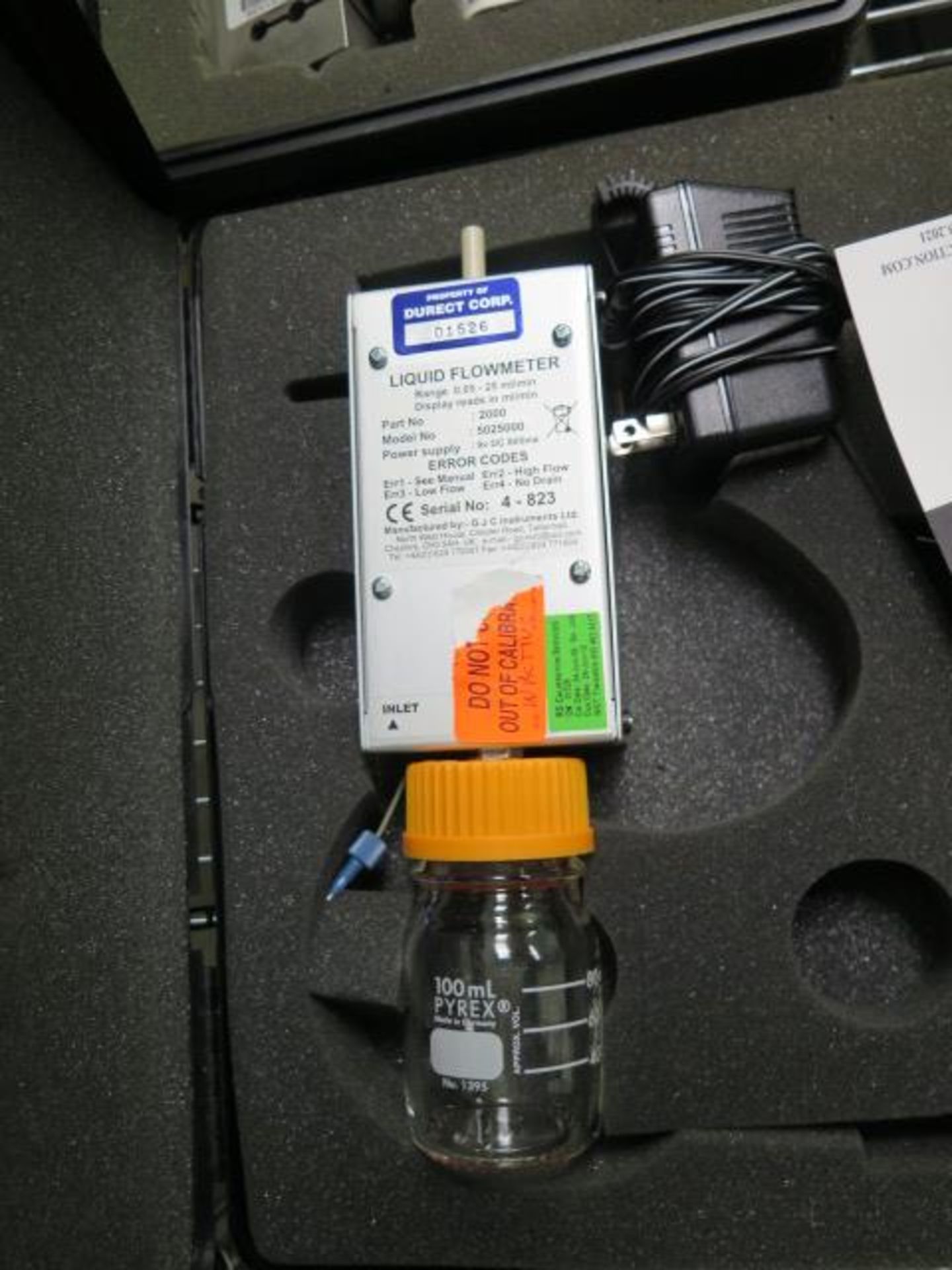 GJC mdl. 5025000 0.05-25 ml/min Liquid Flowmeter (SOLD AS-IS - NO WARRANTY) - Image 2 of 5