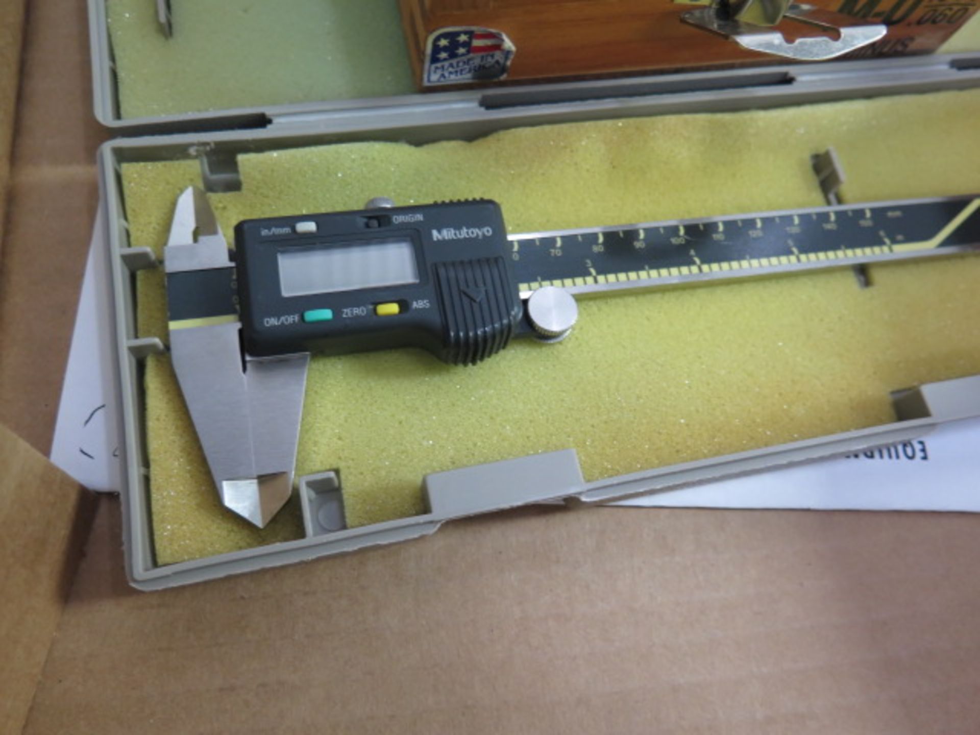 Mitutoyo 6" Digital Caliper and Meyer 0.011"-0.60" Pin Gage Set (SOLD AS-IS - NO WARRANTY) - Image 3 of 4