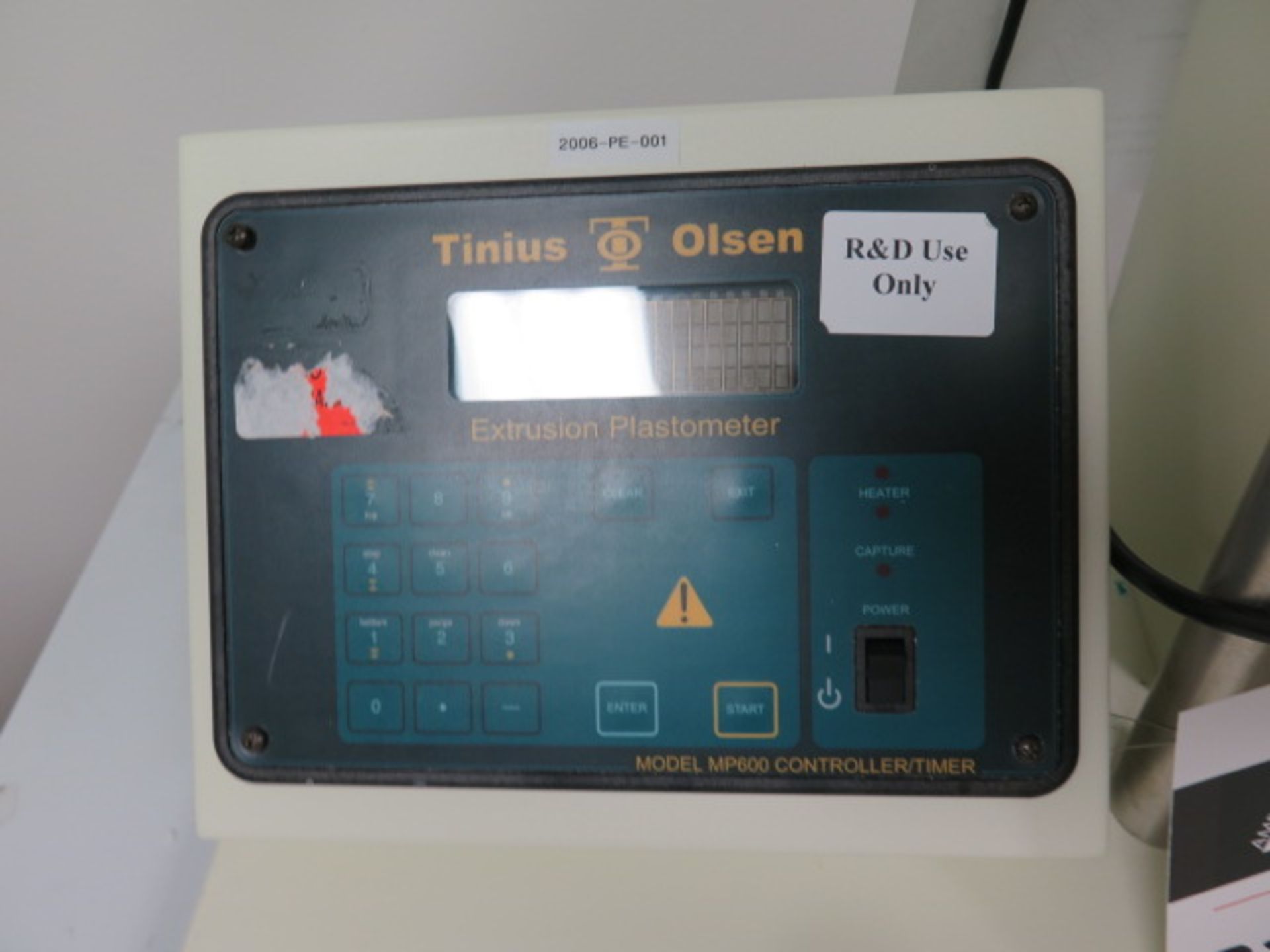 Tinus Olson MP600M Extrusion Plastometer s/n 210493 (SOLD AS-IS - NO WARRANTY) - Image 7 of 8