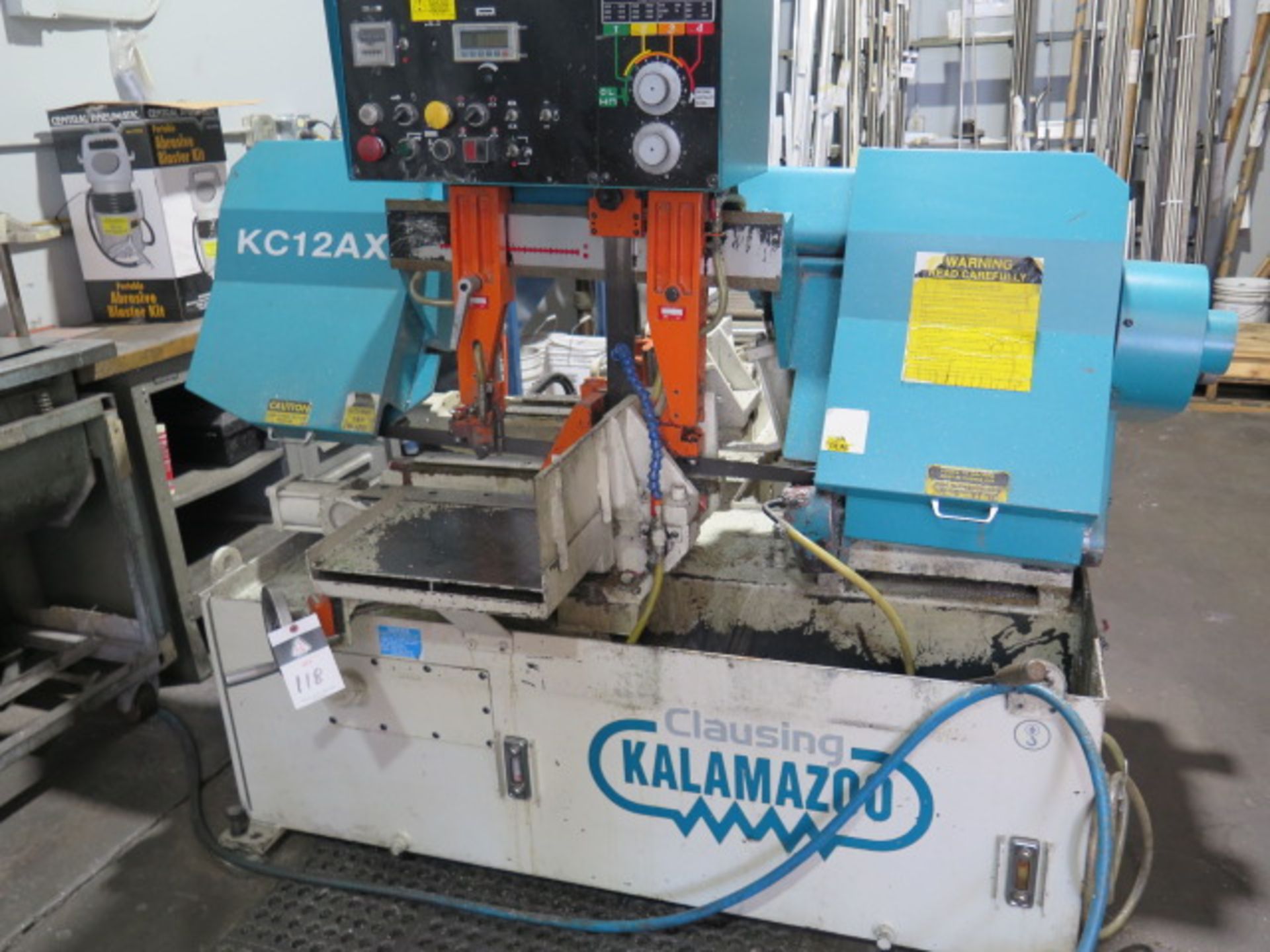 Clausing Kalamazoo KC12AX 12” Auto Horizontal Band Saw s/n H00614248 w/ Hyd Clamping, SOLD AS IS - Image 2 of 15