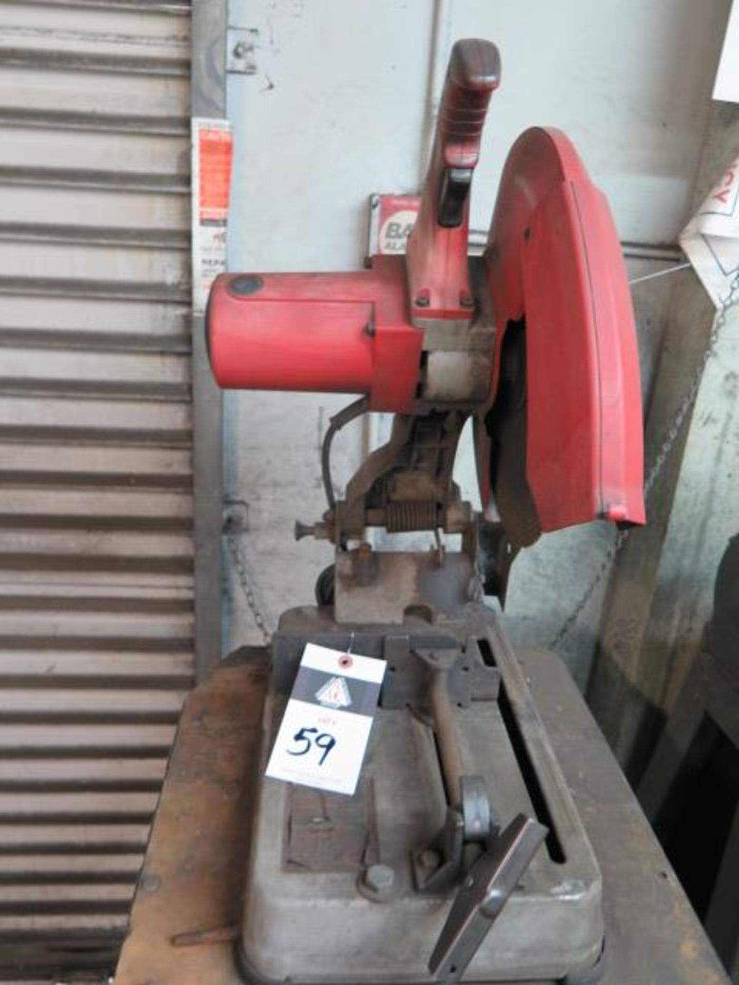 Milwaukee 14” Abrasive Cutoff Saw w/ Stand (SOLD AS-IS - NO WARRANTY)