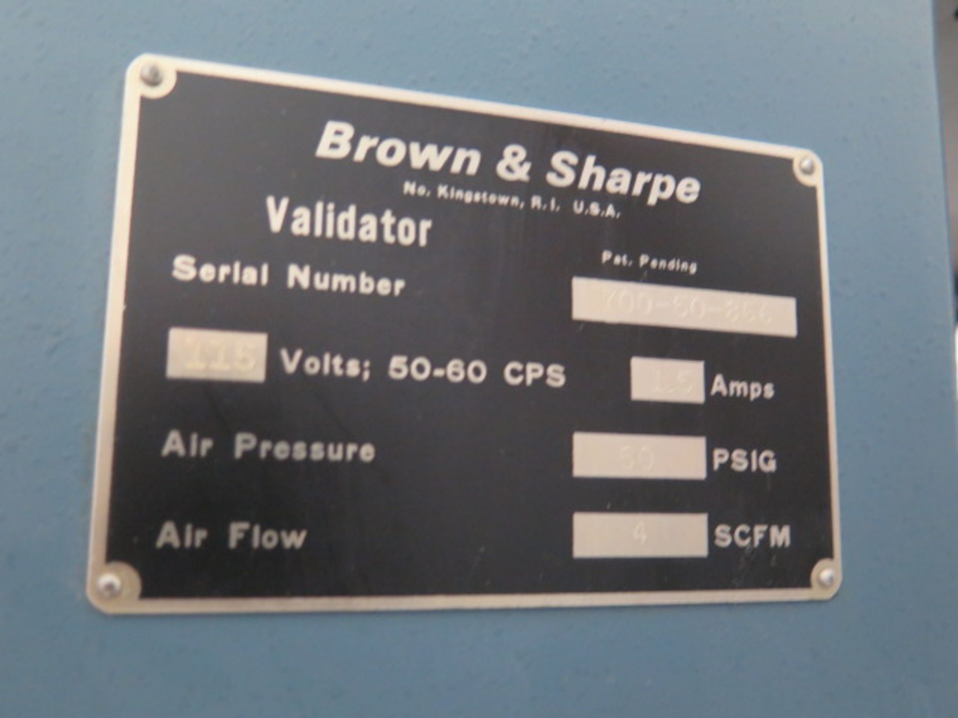 Brown & Sharpe “Validator 50” CMM Machine s/n 700-50-966 w/ Renishaw MIP Probe Head, SOLD AS IS - Image 11 of 11