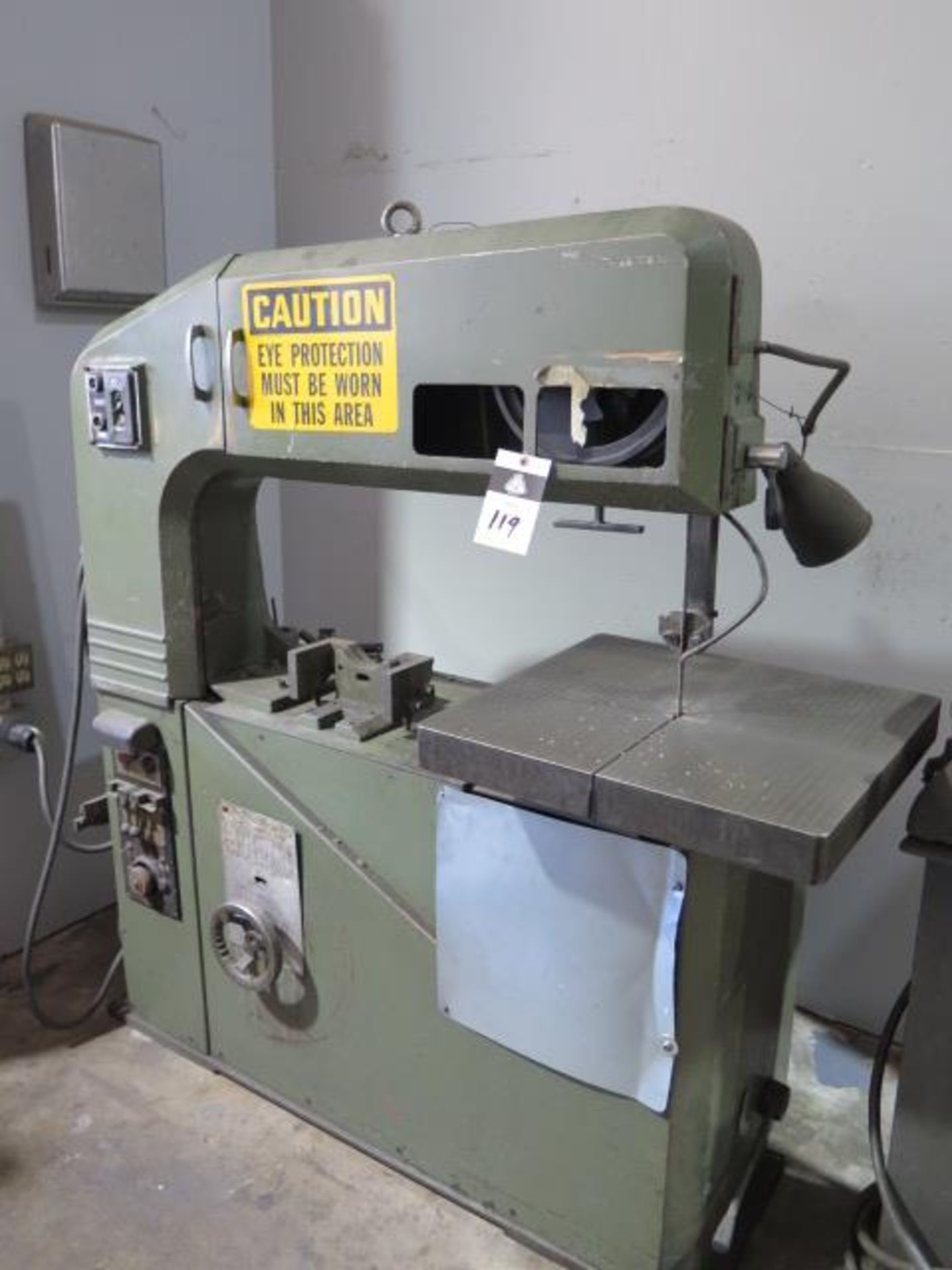 Import 36” Vertical Band Saw w/ Blade Welder, Dial FPM, 19 ½” x 21 ½” Table (SOLD AS-IS - NO - Image 2 of 8