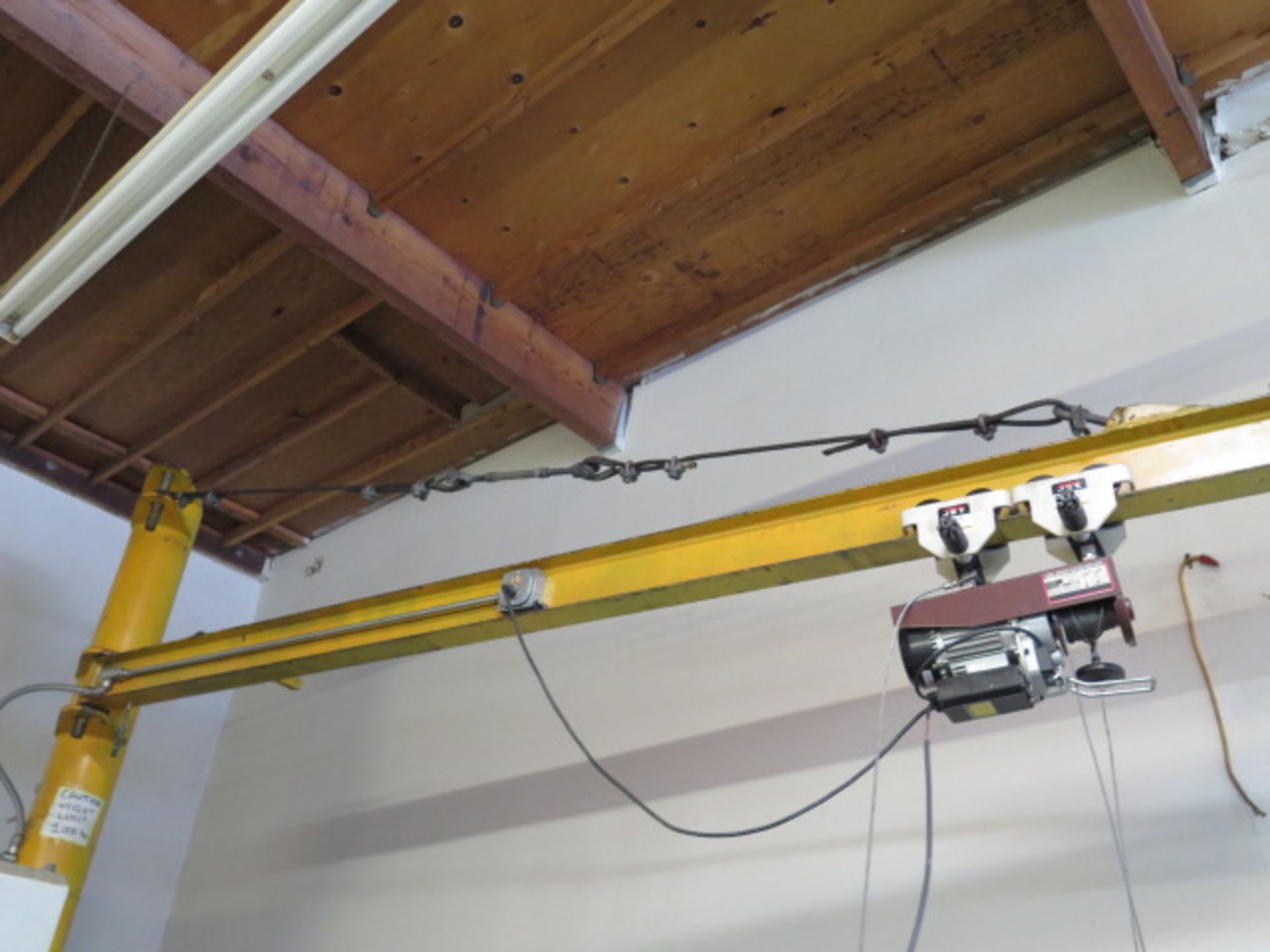 1000 Lb Cap Floor Mounted Jib w/ Electric Hoist (SOLD AS-IS - NO WARRANTY) - Image 2 of 8