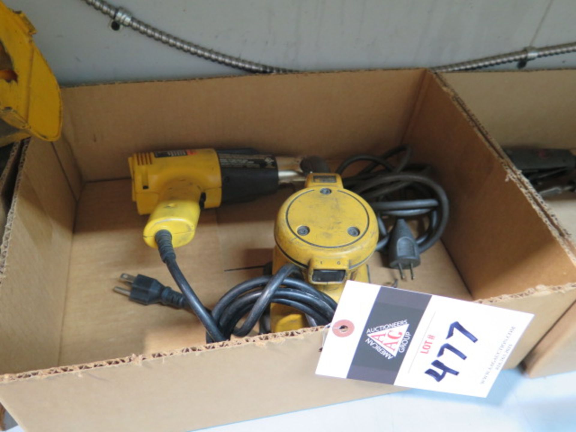 DeWalt Pad Sander and Wagner Heat Gun (SOLD AS-IS - NO WARRANTY)