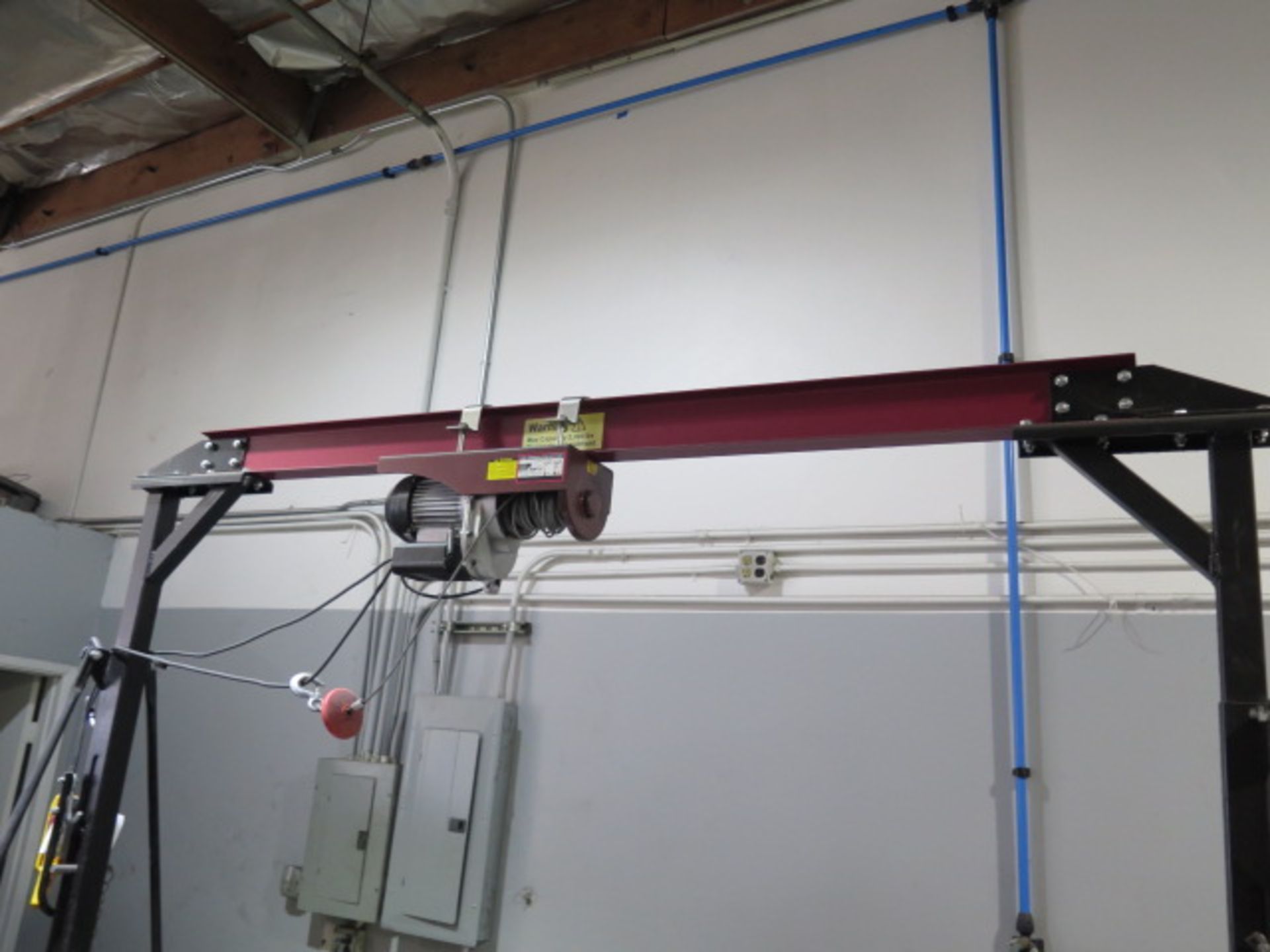 1 Ton Portable A-Frame Gantry w/ Electric Hoist (SOLD AS-IS - NO WARRANTY) - Image 3 of 8