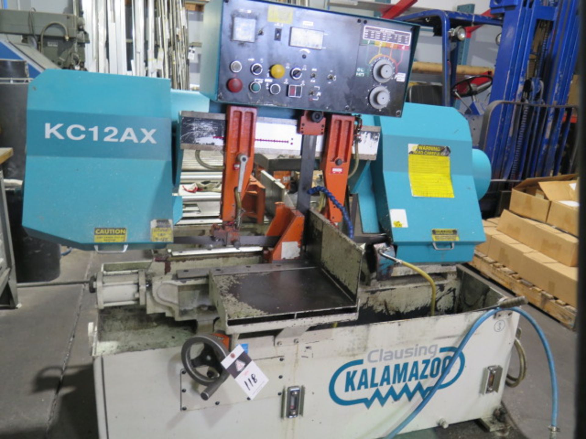 Clausing Kalamazoo KC12AX 12” Auto Horizontal Band Saw s/n H00614248 w/ Hyd Clamping, SOLD AS IS - Image 3 of 15