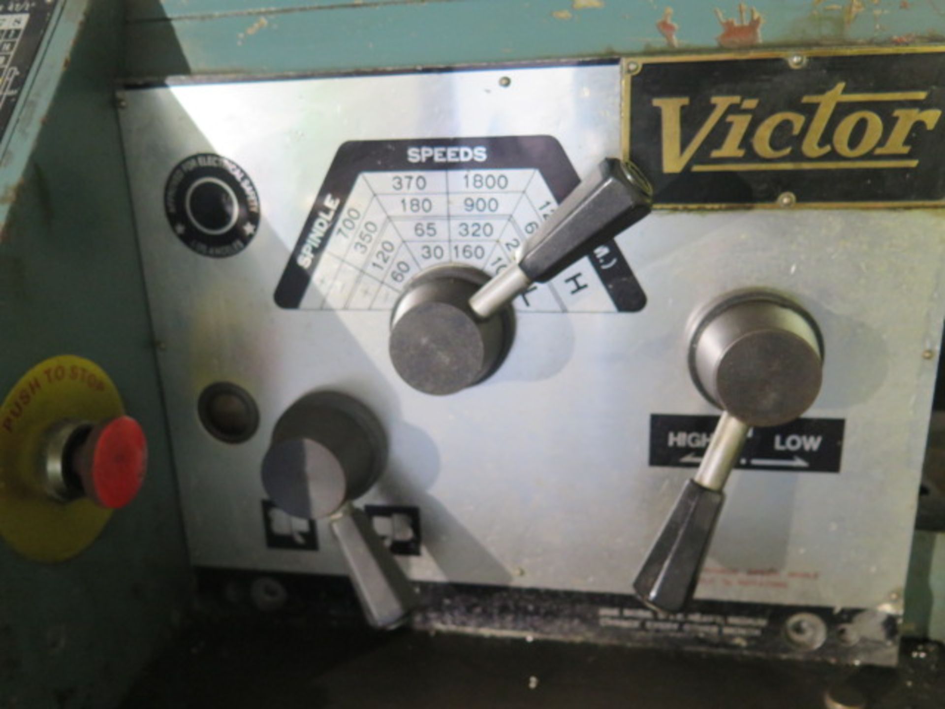 Victor 1640G 16” x 40” Geared Head Gap Lathe s/n 563210 w/ 30-1800 RPM, In/mm Threading, SOLD AS IS - Image 6 of 19