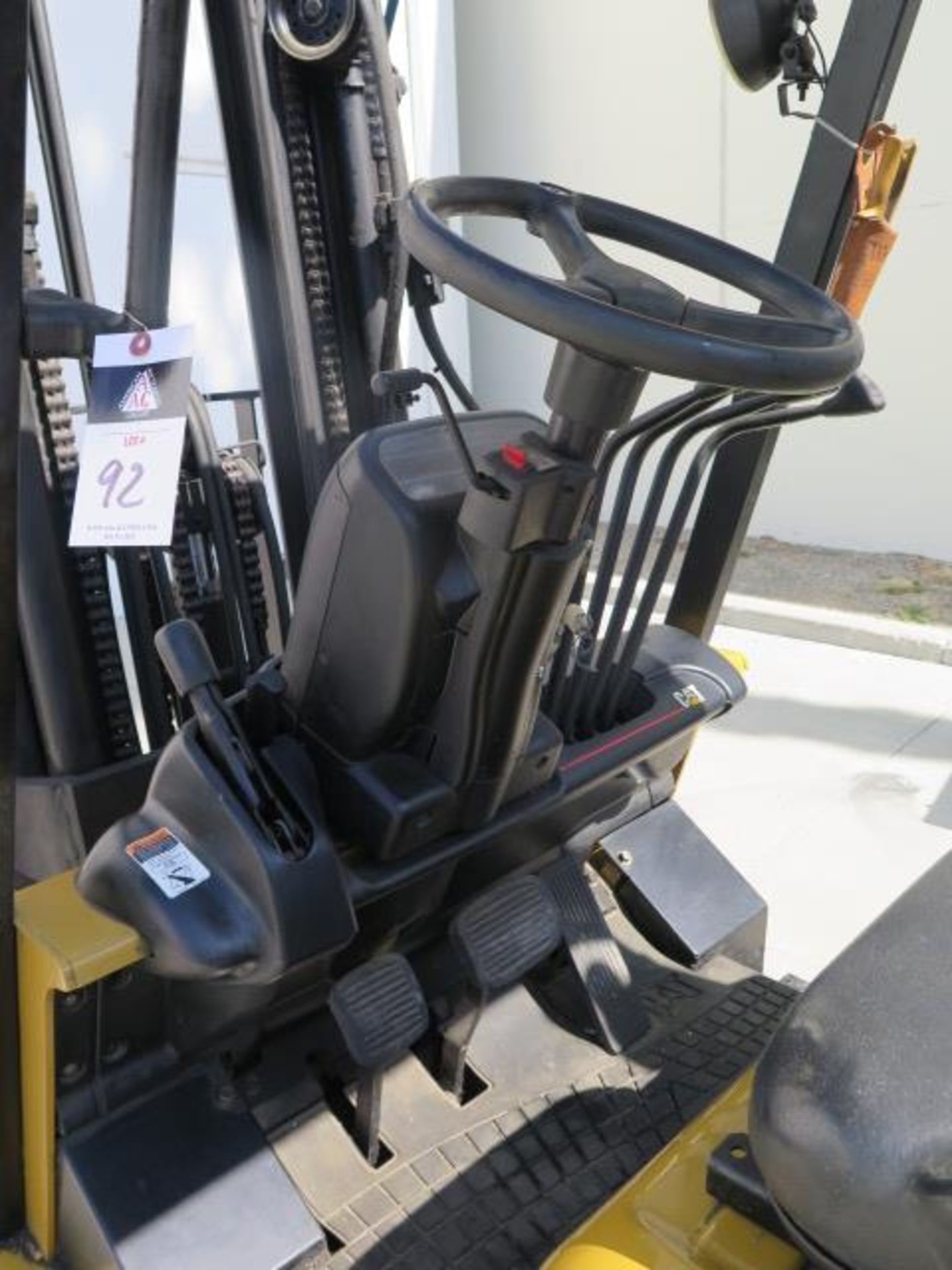 Caterpillar CG25K 4700 Lb Cap LPG Forklift s/n AT82C-03379 w/ 3-Stage, 188” Lift, SOLD AS IS - Image 7 of 17