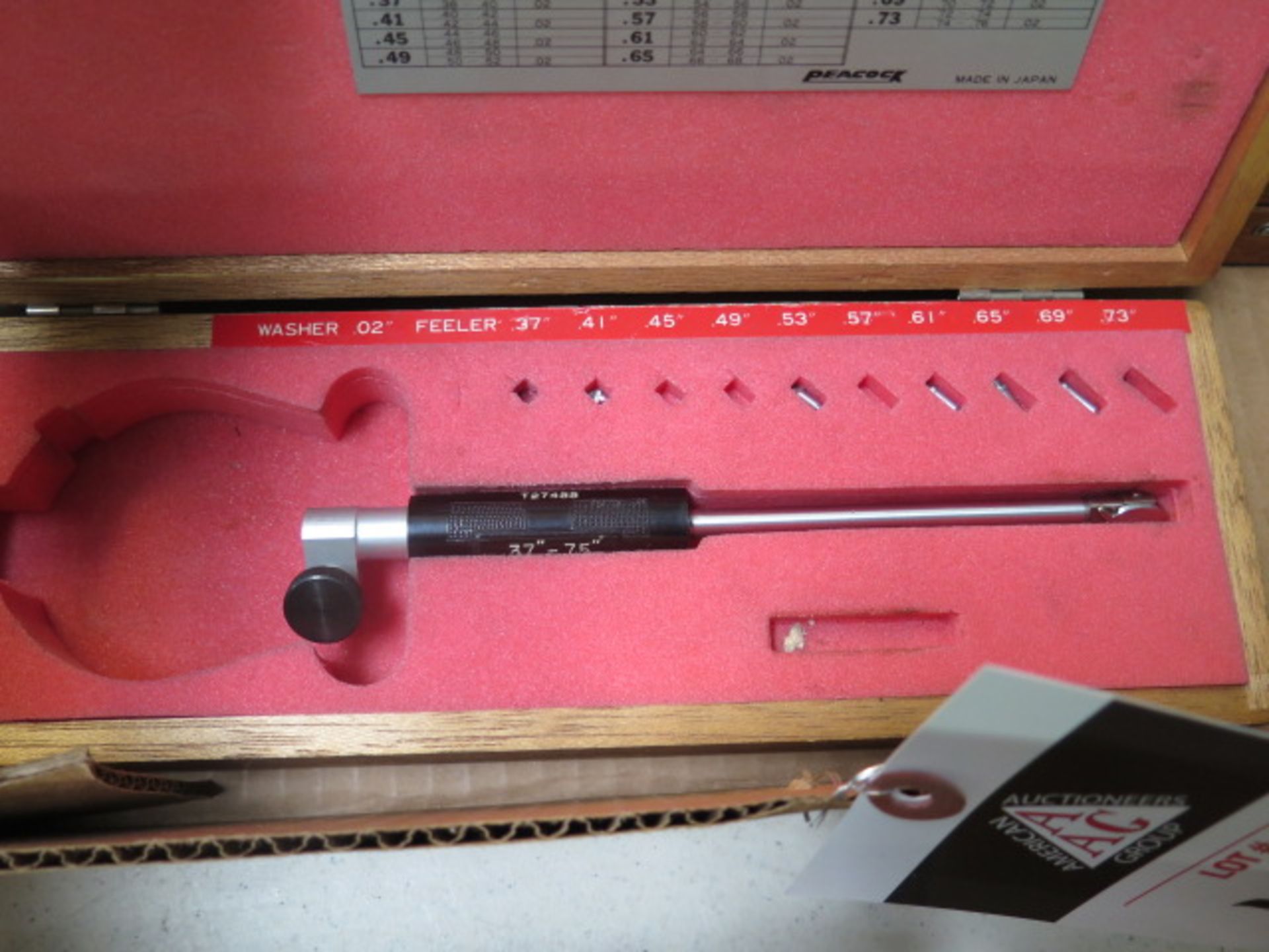 Mitutoyo 2"-4" Dial Bore Gage, Peacock 0.75"-1.5" and 0.37"-.75" Dcial Bore Gages (SOLD AS-IS - NO W - Image 5 of 5
