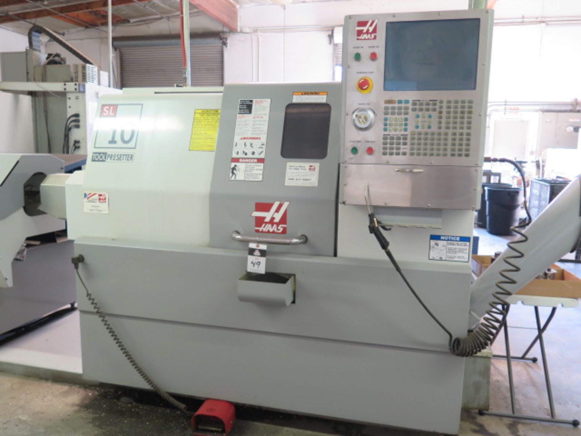 2006 Haas SL-10 CNC Turning Center s/n 3075023, Tool Presetter, 12-Station Turret, SOLD AS IS