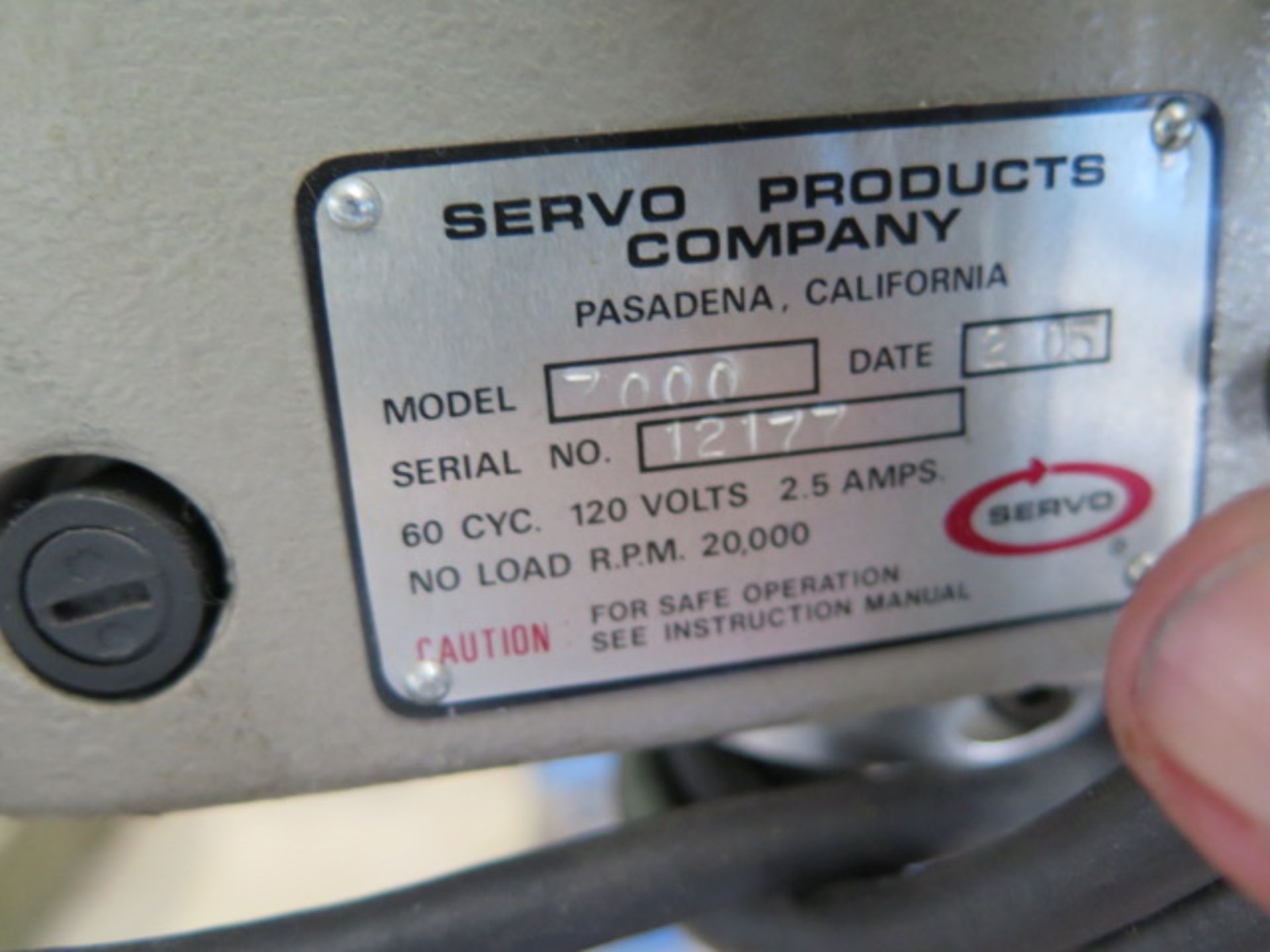 2005 Servo mdl. 7000 Precision Micro Drill s/n 12177 w/ 20,000 RPM (SOLD AS-IS - NO WARRANTY) - Image 7 of 7