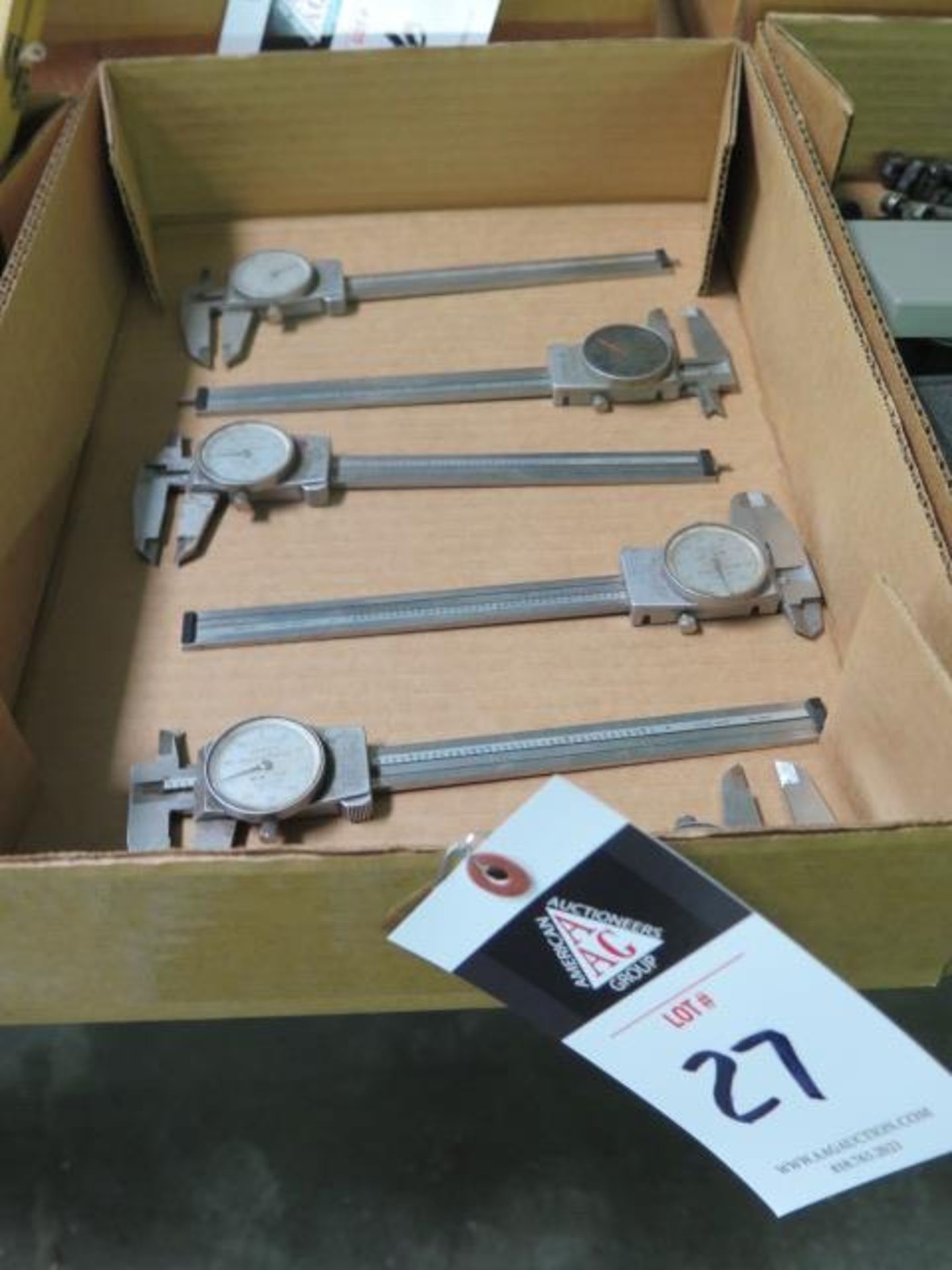 Brown & Sharpe 6" Dial Calipers (6) (SOLD AS-IS - NO WARRANTY)