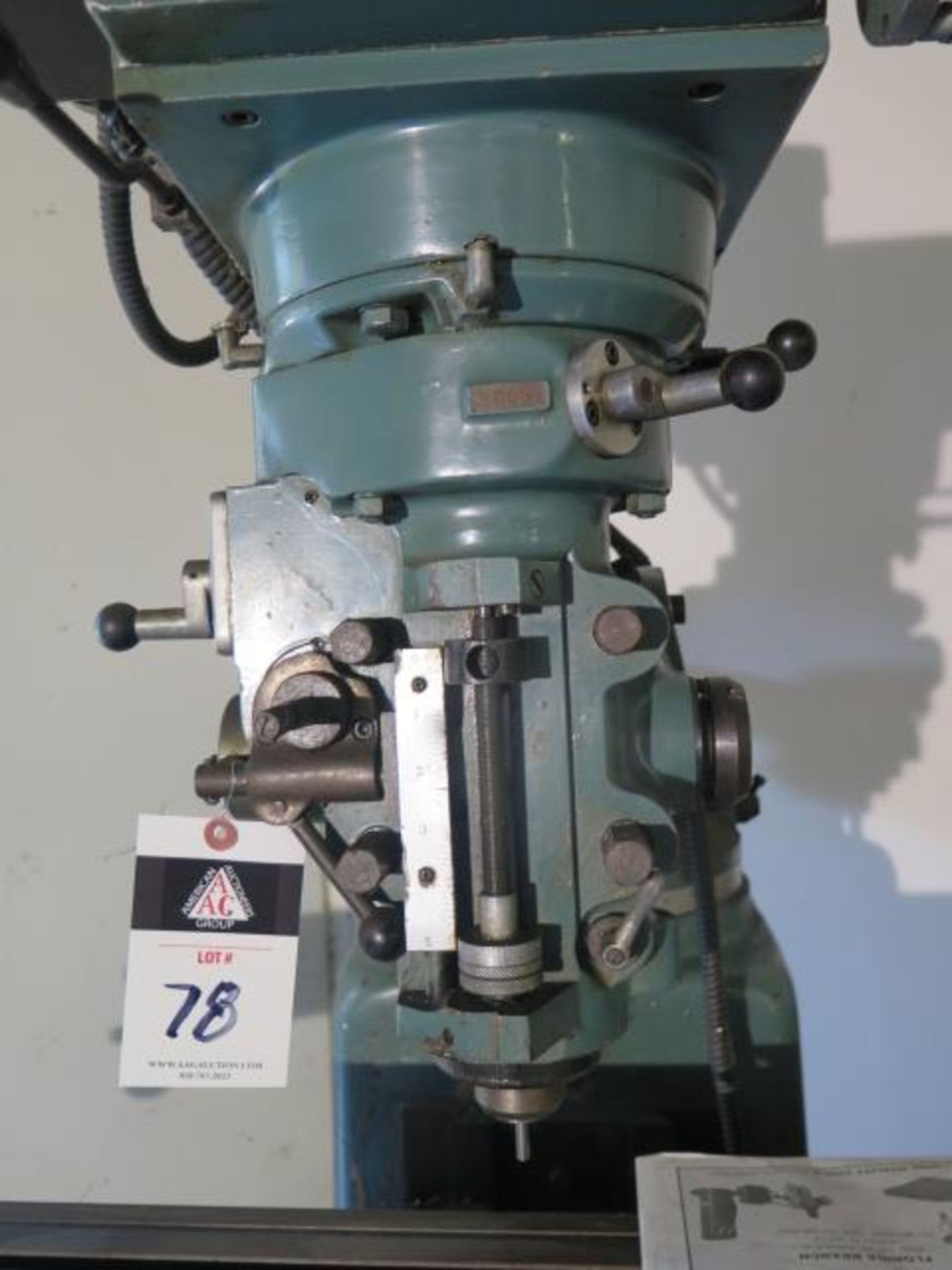 Victor mdl. VICTOR-330V Vertical Mill s/n 3369 w/ 3Hp, 60-4200 Dial RPM, Chrome Ways, SOLD AS IS - Image 4 of 12