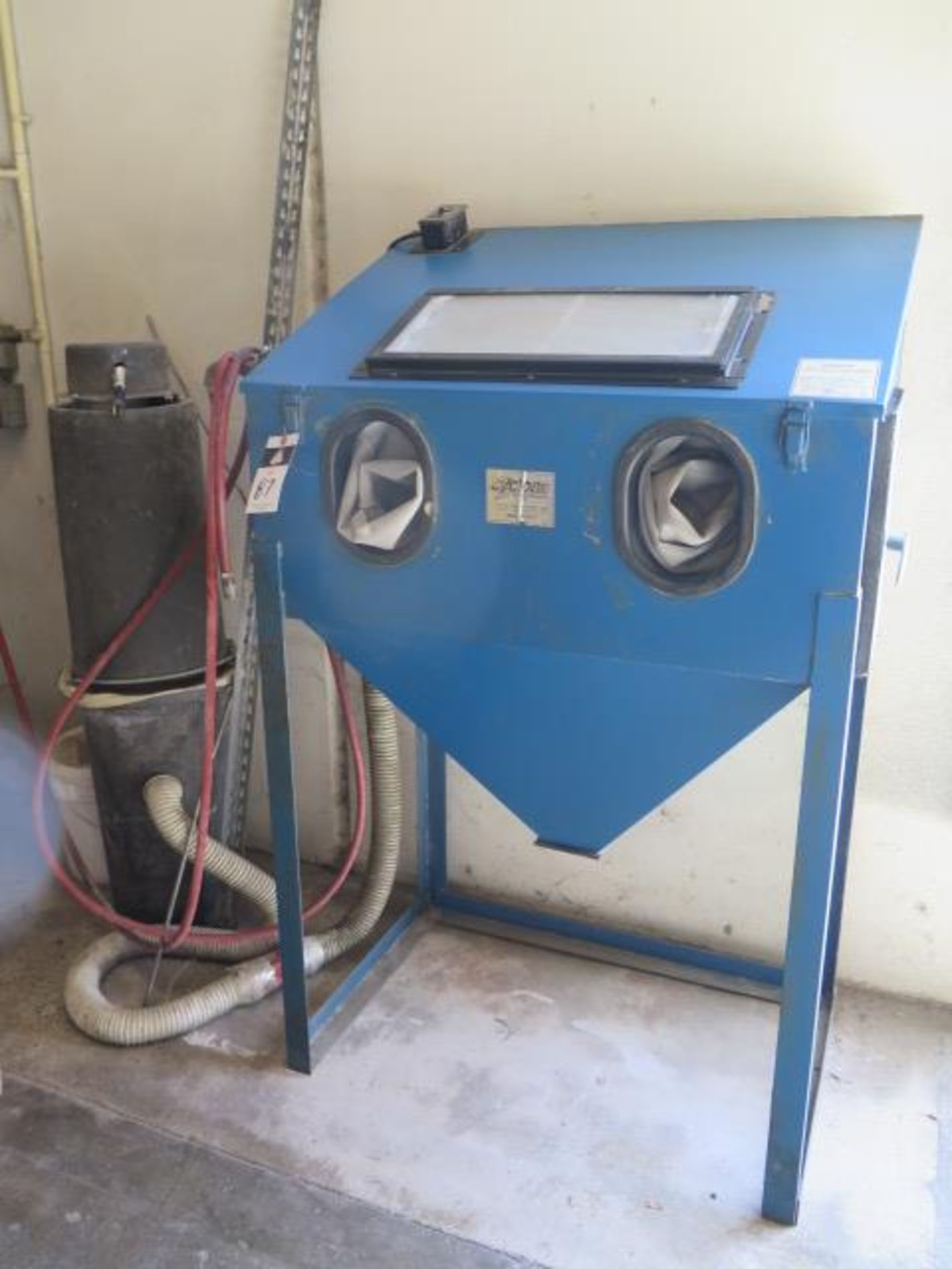 Cyclone Dry Blast Cabinet w/ Dust Collector (SOLD AS-IS - NO WARRANTY)