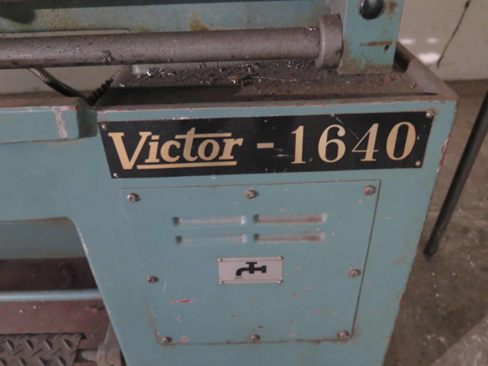 Victor 1640G 16” x 40” Geared Head Gap Lathe s/n 563210 w/ 30-1800 RPM, In/mm Threading, SOLD AS IS - Image 4 of 19