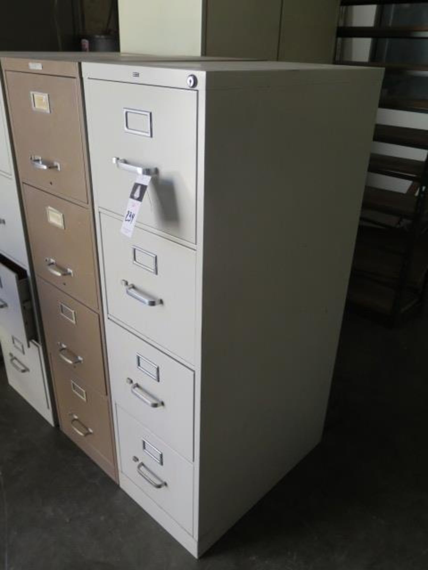 File Cabinets (3), Storage Cabinet and Shelf (SOLD AS-IS - NO WARRANTY) - Image 2 of 4