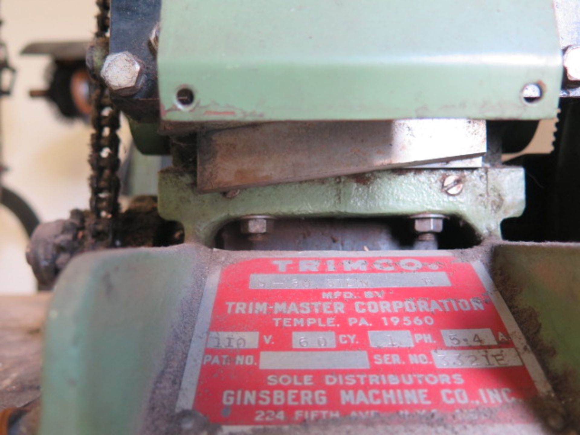 Trim-Master Corp. mdl. S-80 STEIN Strip Cutting Machine (SOLD AS-IS - NO WARRANTY) - Image 5 of 9