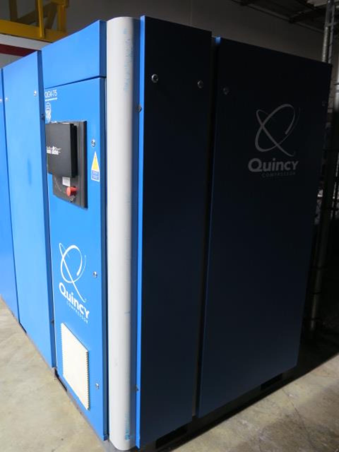 2014 QGV-75 75 Hp Rotary Air Compressor s/nBU1202150070 w/ Siemens Touch Panel Controls, SOLD AS IS - Image 2 of 11