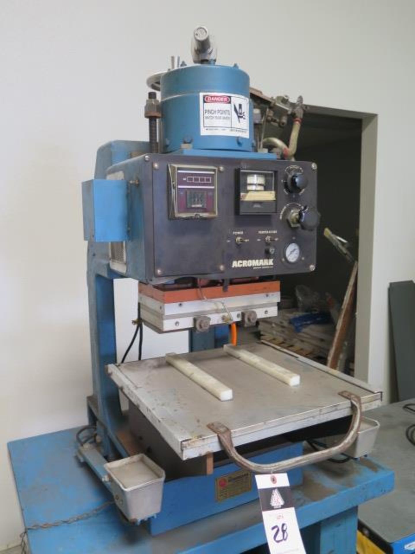 Acromark mdl. 680-75 12” x 5” Pneumatic Heated Platen Press s/n 89809 (SOLD AS-IS - NO WARRANTY) - Image 2 of 12