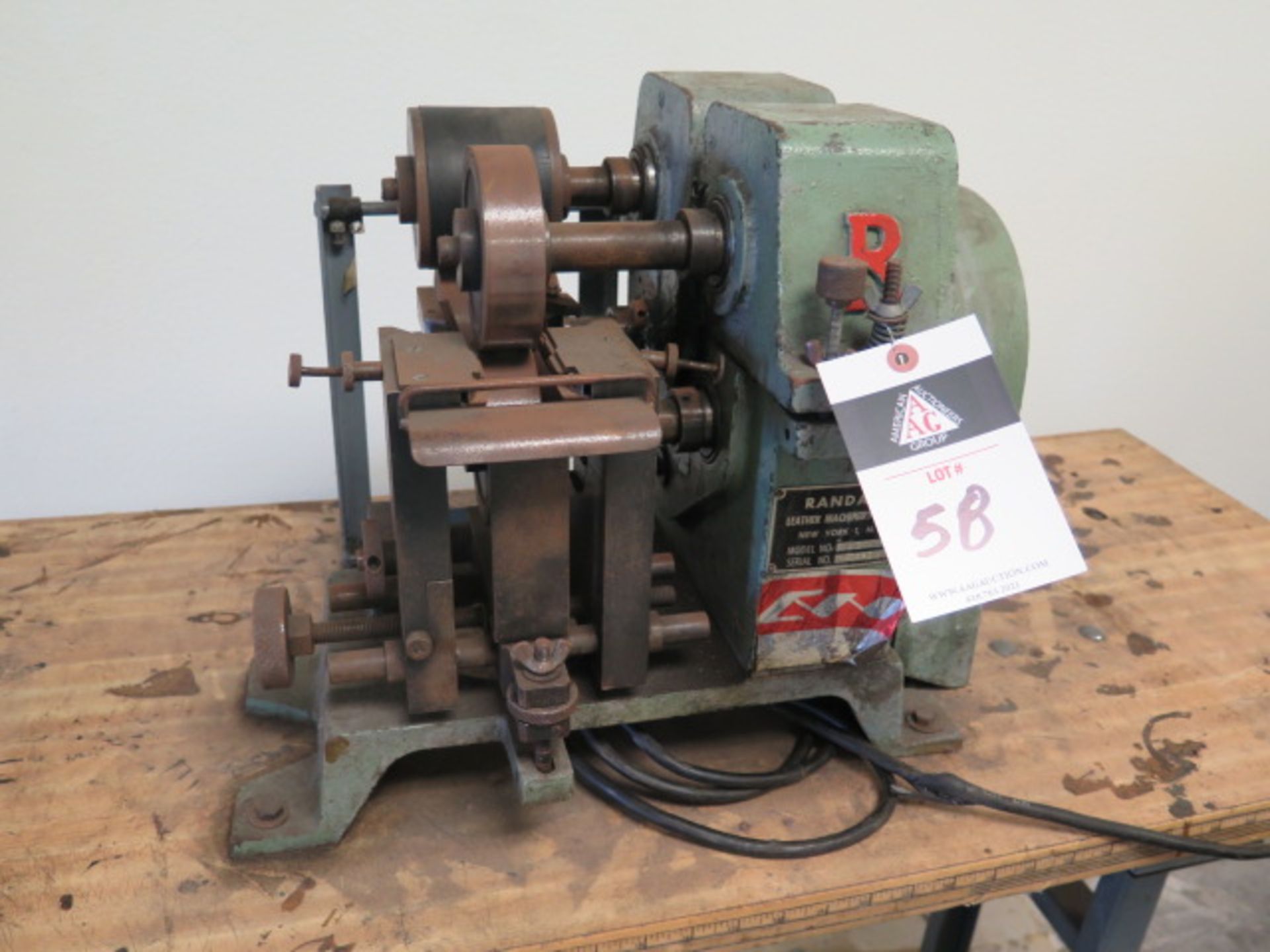 Randall NSB Leather Belt Beveling Machine s/n P6899 (SOLD AS-IS - NO WARRANTY) - Image 2 of 9