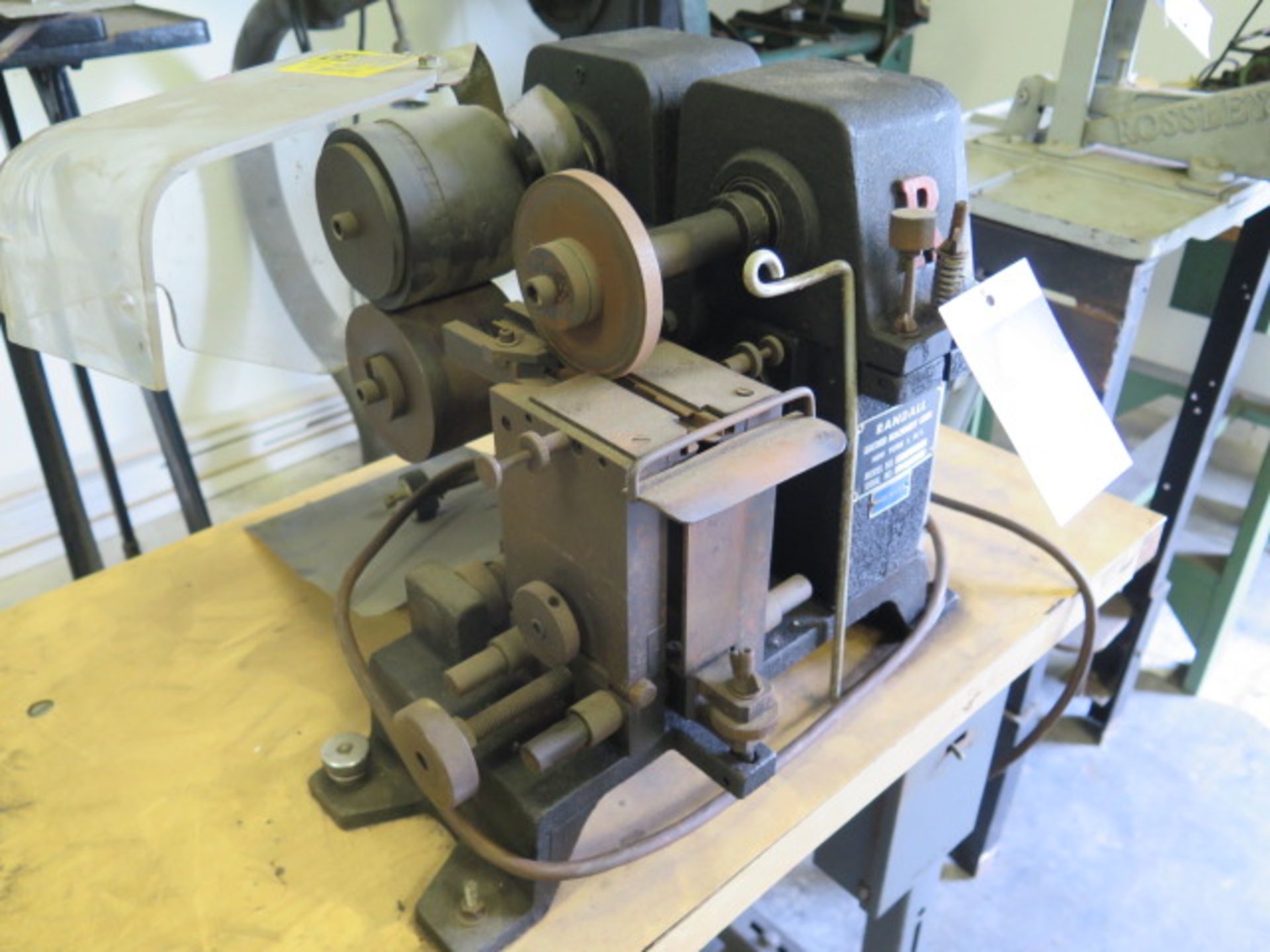 Randall NSB Leather Belt Beveling Machine s/n G72203 (SOLD AS-IS - NO WARRANTY) - Image 3 of 9