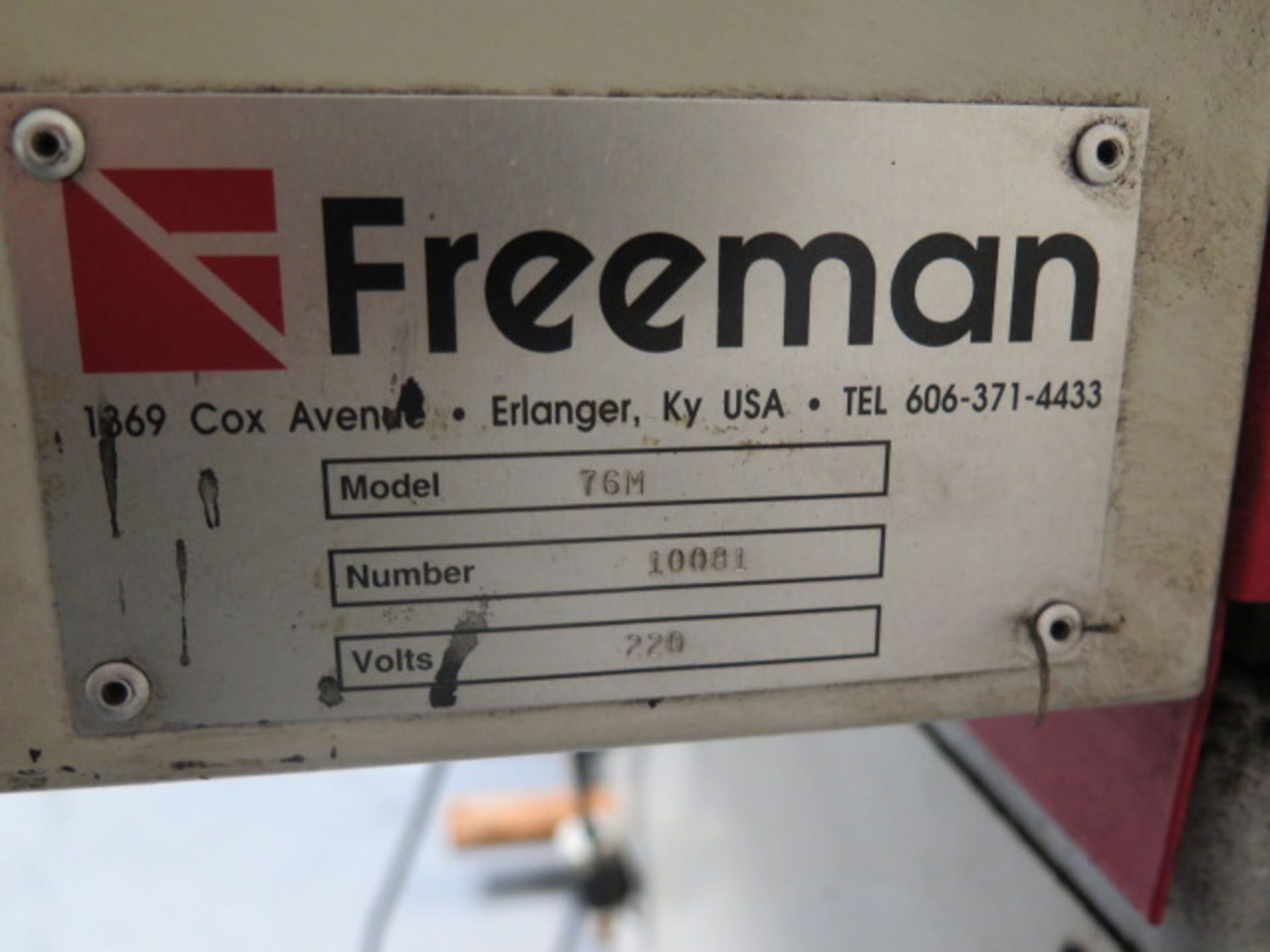 Freeman mdl. 76M Heated Platen Press (Embossing) w/ 20” x 31” Bolster, 12” x 15 ¼” Ram, SOLD AS IS - Image 10 of 10
