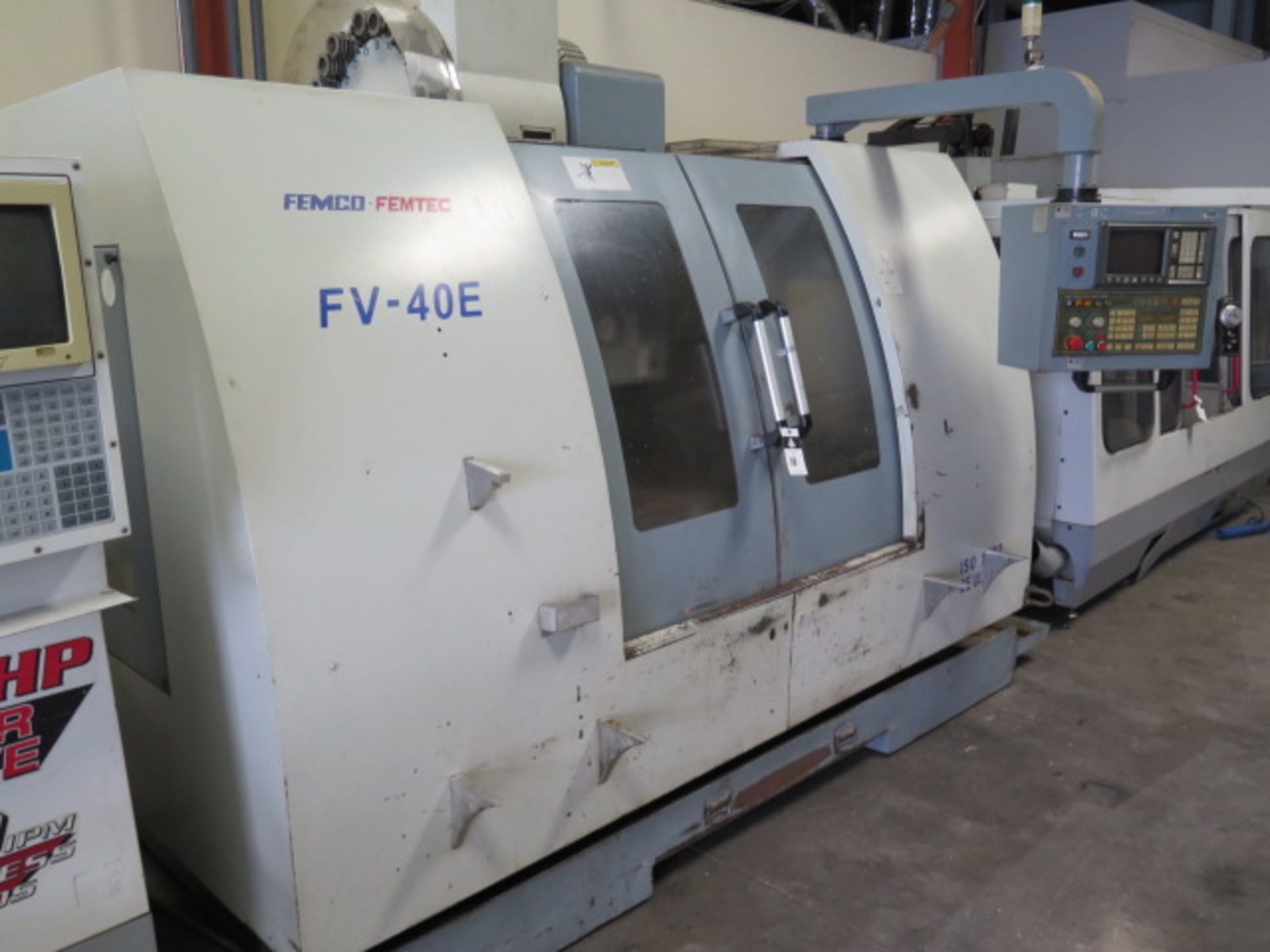 2002 Femco – Femtec FV-40E CNC Vertical Machining Center s/n 70444 w/Fanuc 0-MC Controls, SOLD AS IS - Image 3 of 22