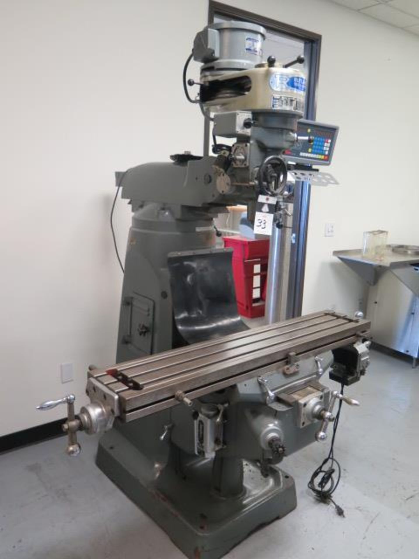 Rutland Vertical Mill s/n 5944 w/ Delos DS-2M Programmable DRO, 2Hp Motor, 80-5440 RPM, SOLD AS IS - Image 3 of 18