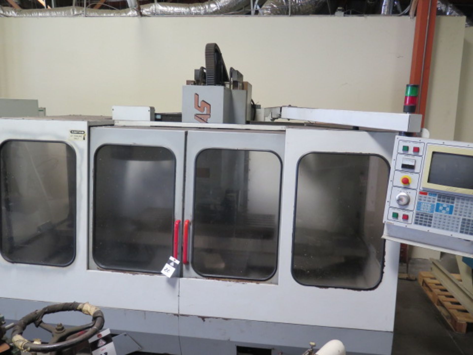 1995 Haas VF-4 4-Axis CNC VMC s/n 4478 w/ Haas Controls, 20-Station ATC, CAT-40, SOLD AS IS