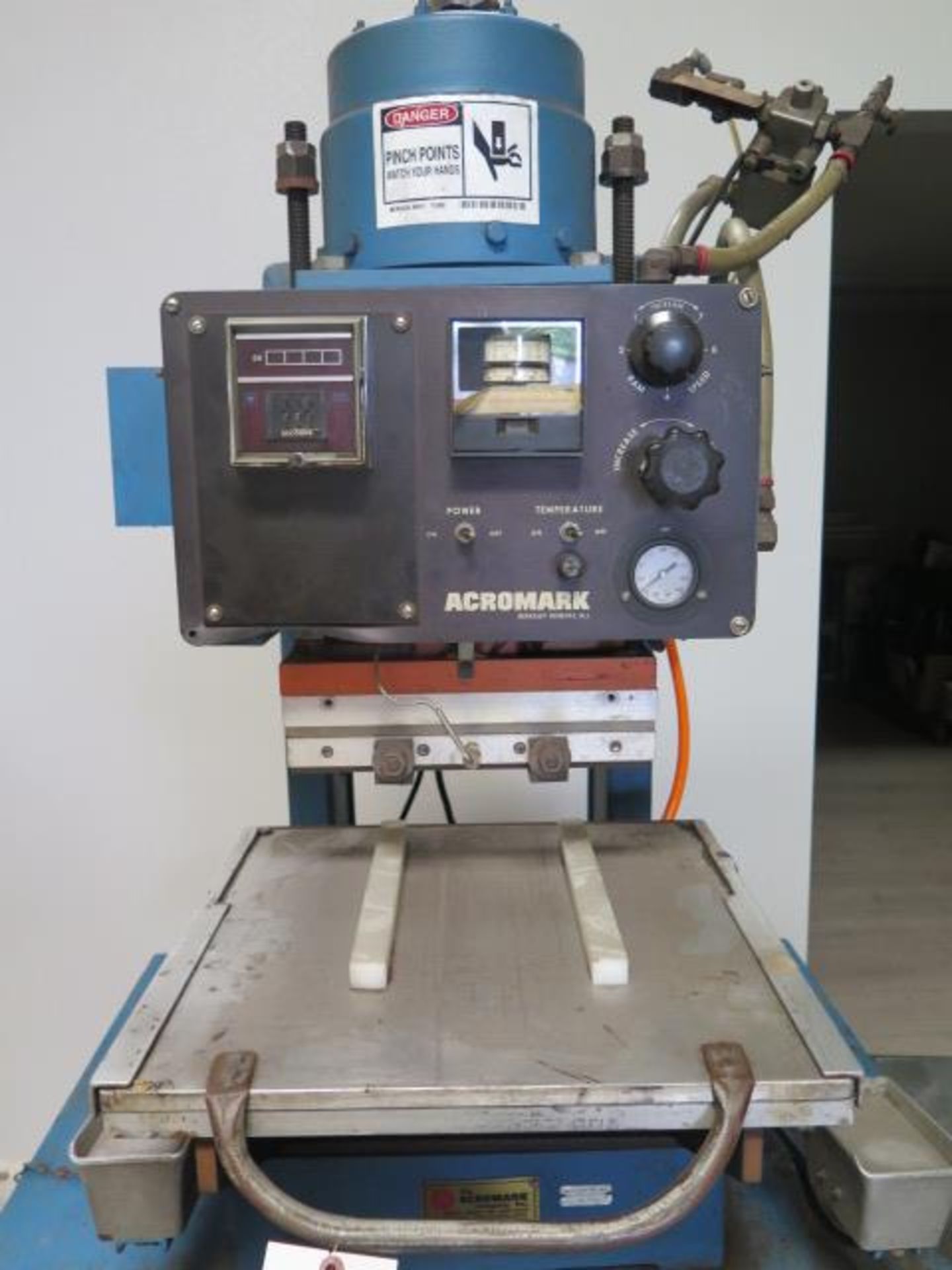 Acromark mdl. 680-75 12” x 5” Pneumatic Heated Platen Press s/n 89809 (SOLD AS-IS - NO WARRANTY) - Image 3 of 12